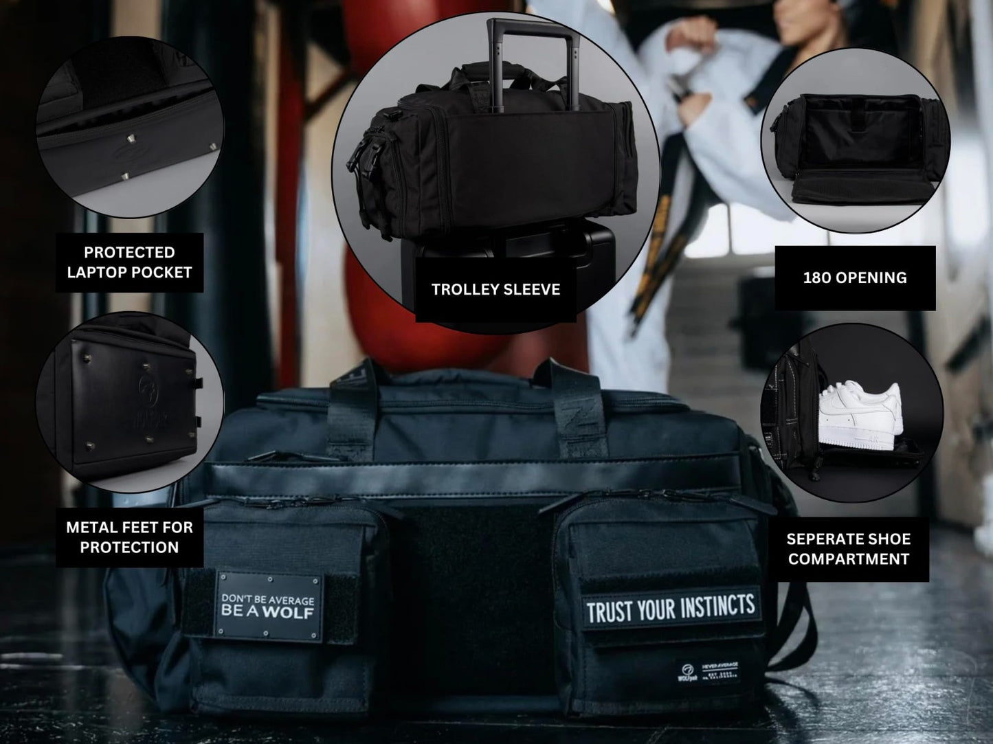 40L Waterproof Duffle Bag   Tactical Travel Gear, Outdoor Sports, Gym Bag, OD Gr3
