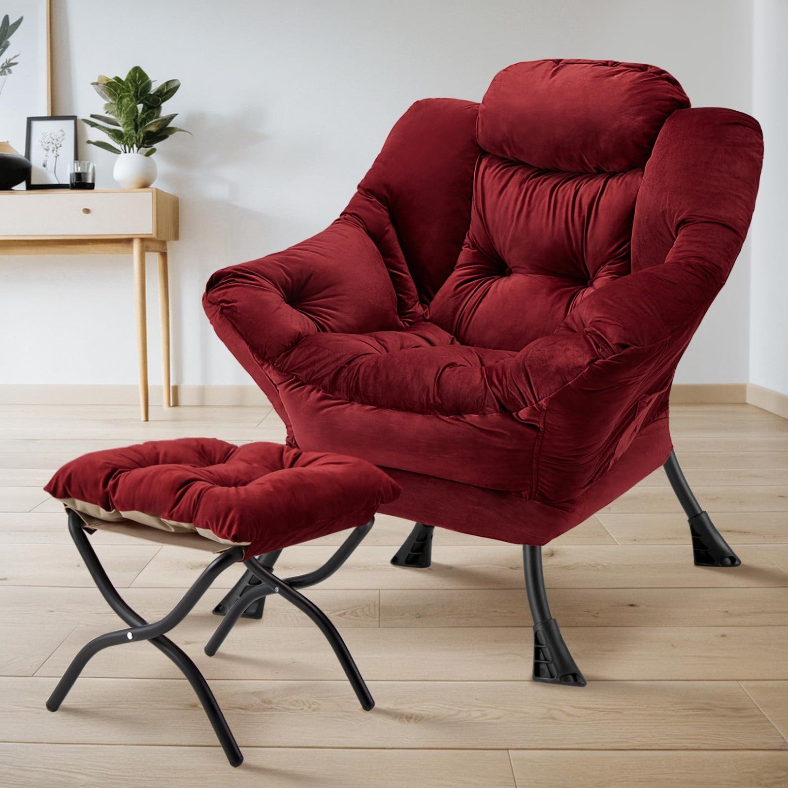 Here’s an optimized eBay title for the product:"Modern Lazy Chair with Folding2