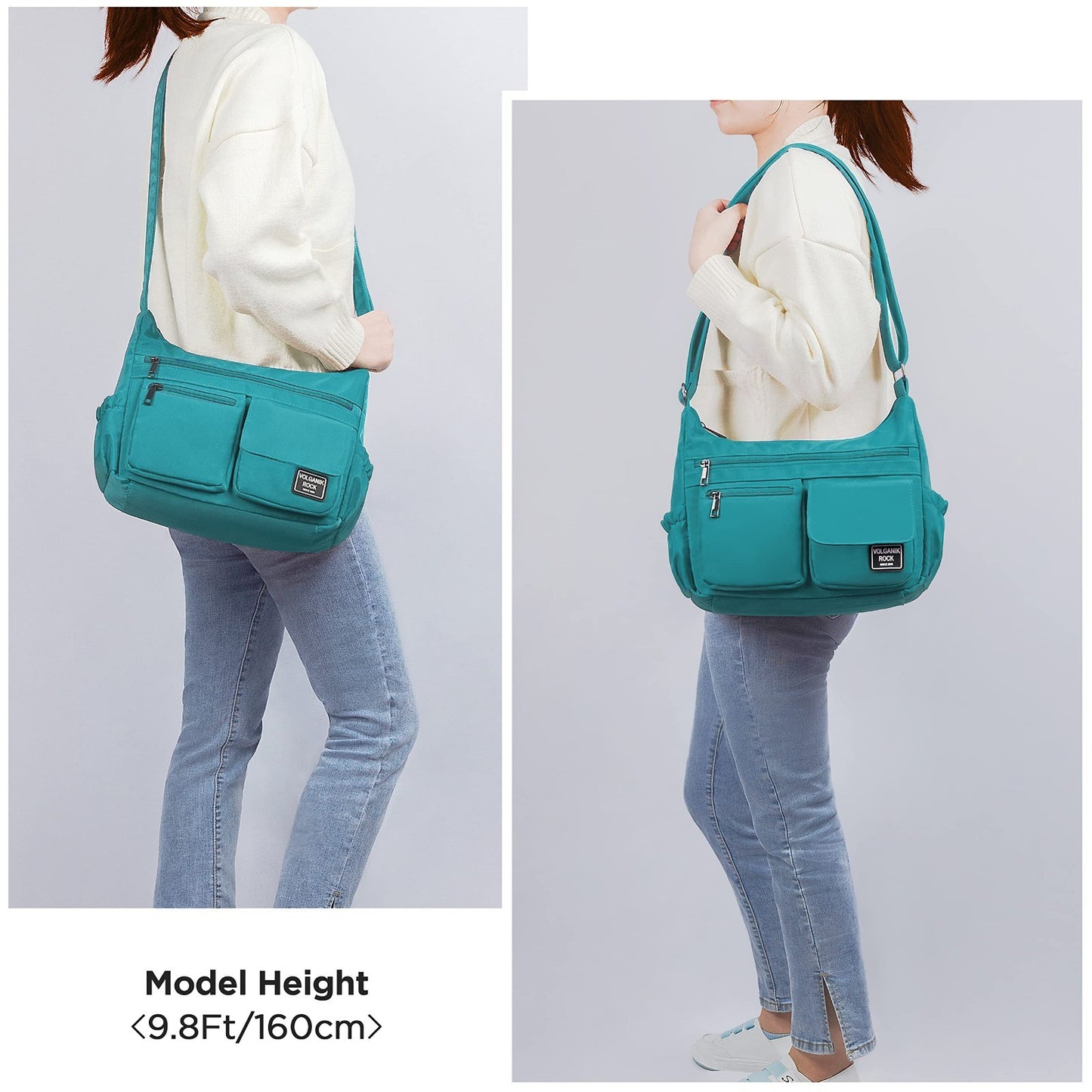 Lightweight Waterproof Crossbody Bag for Women   RFID Travel Shoulder Purse, Nyl2