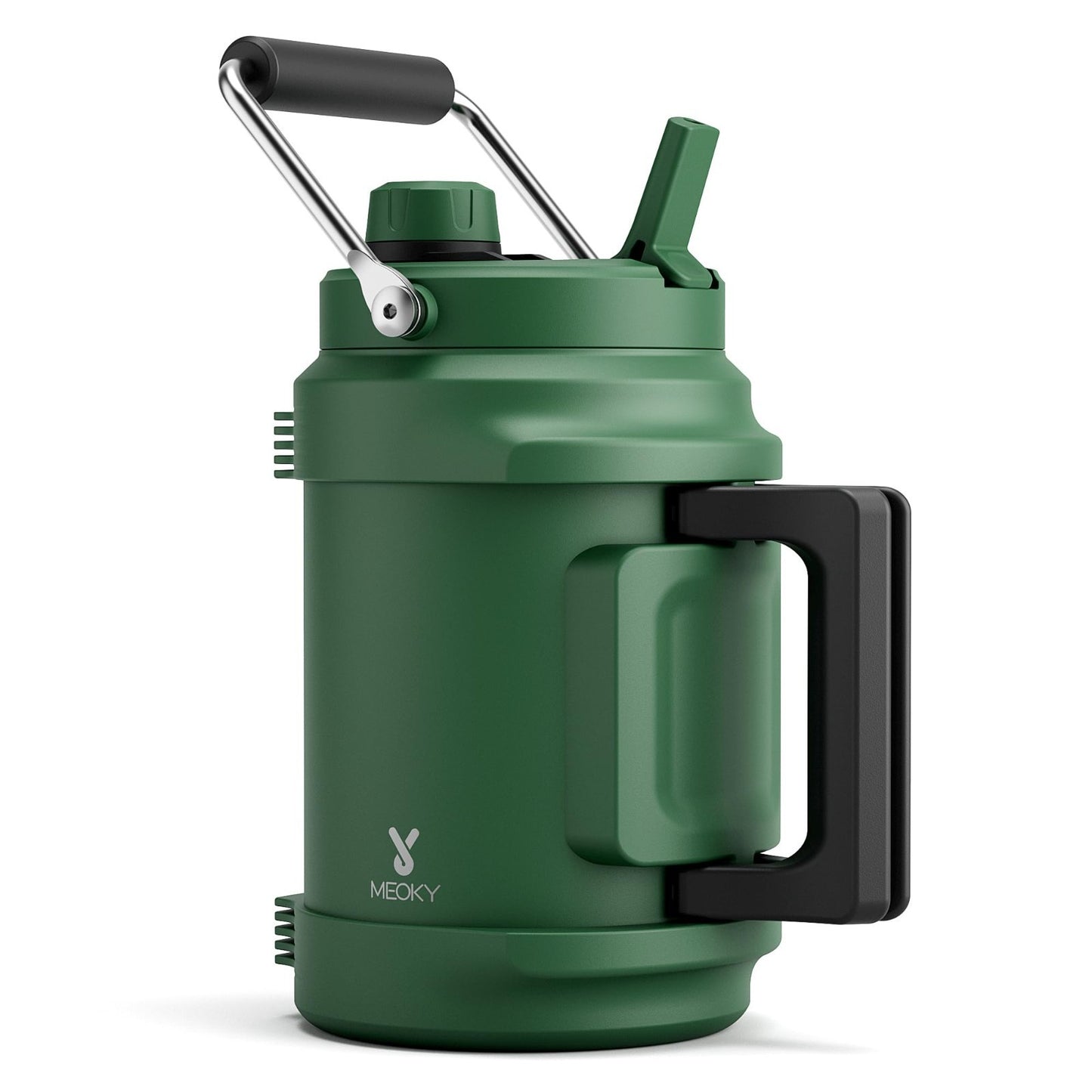 64 oz Insulated Water Bottle - Triple Wall Vacuum Jug, 2-in-1 Lid, Leak Proof, B1