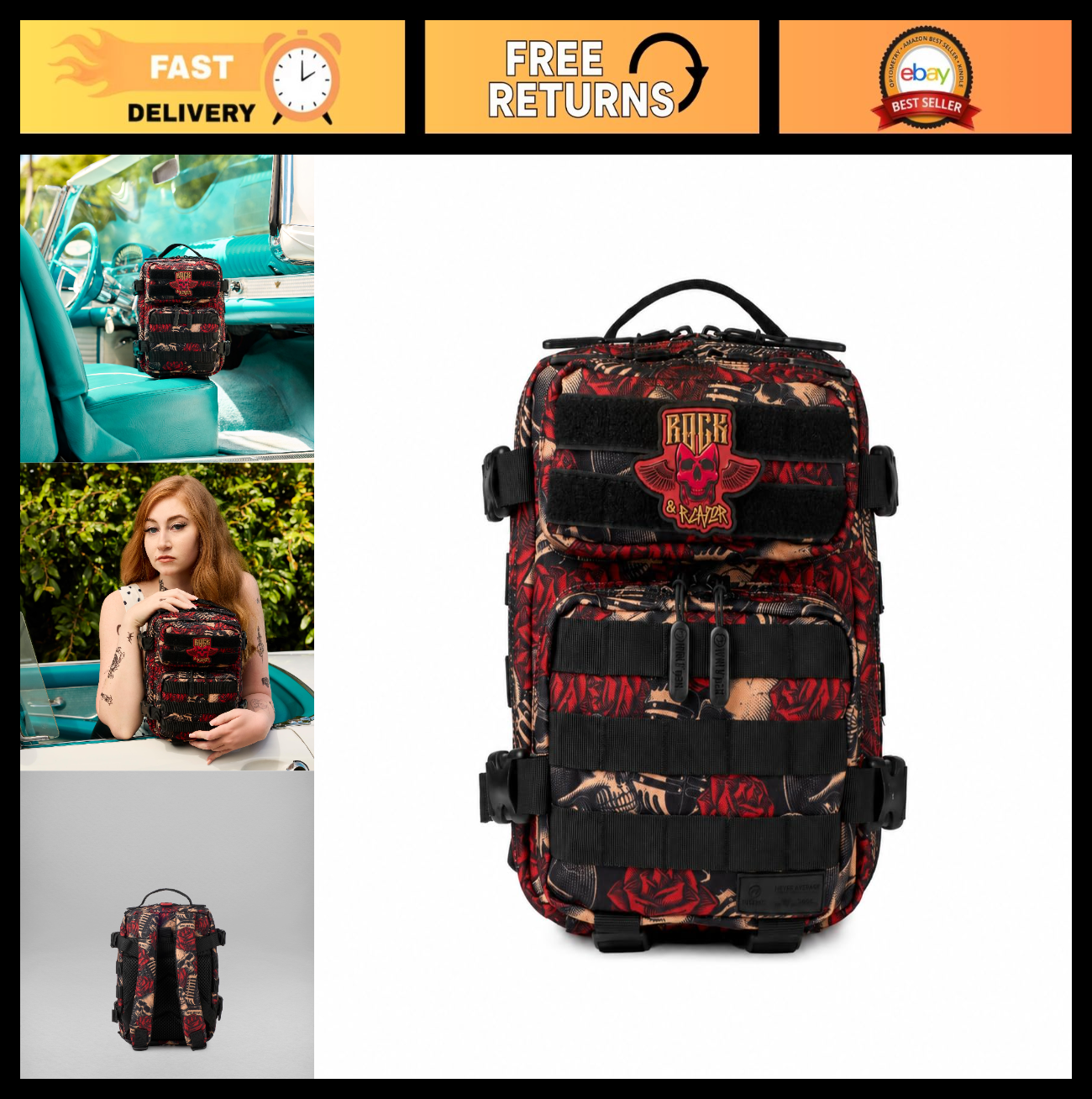 Compact Tactical Backpack for Men & Women | Lightweight Everyday Carry Gym Bag0