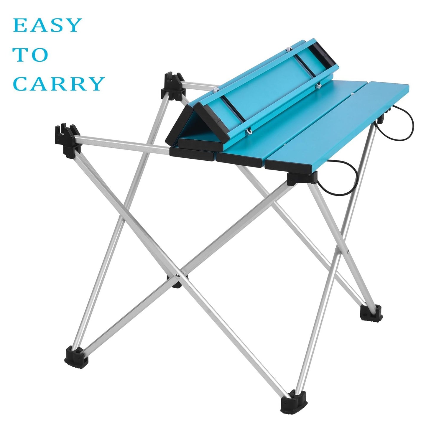 Portable Folding Camping Table - Aluminum Top, Lightweight, Ideal for Outdoor BB7