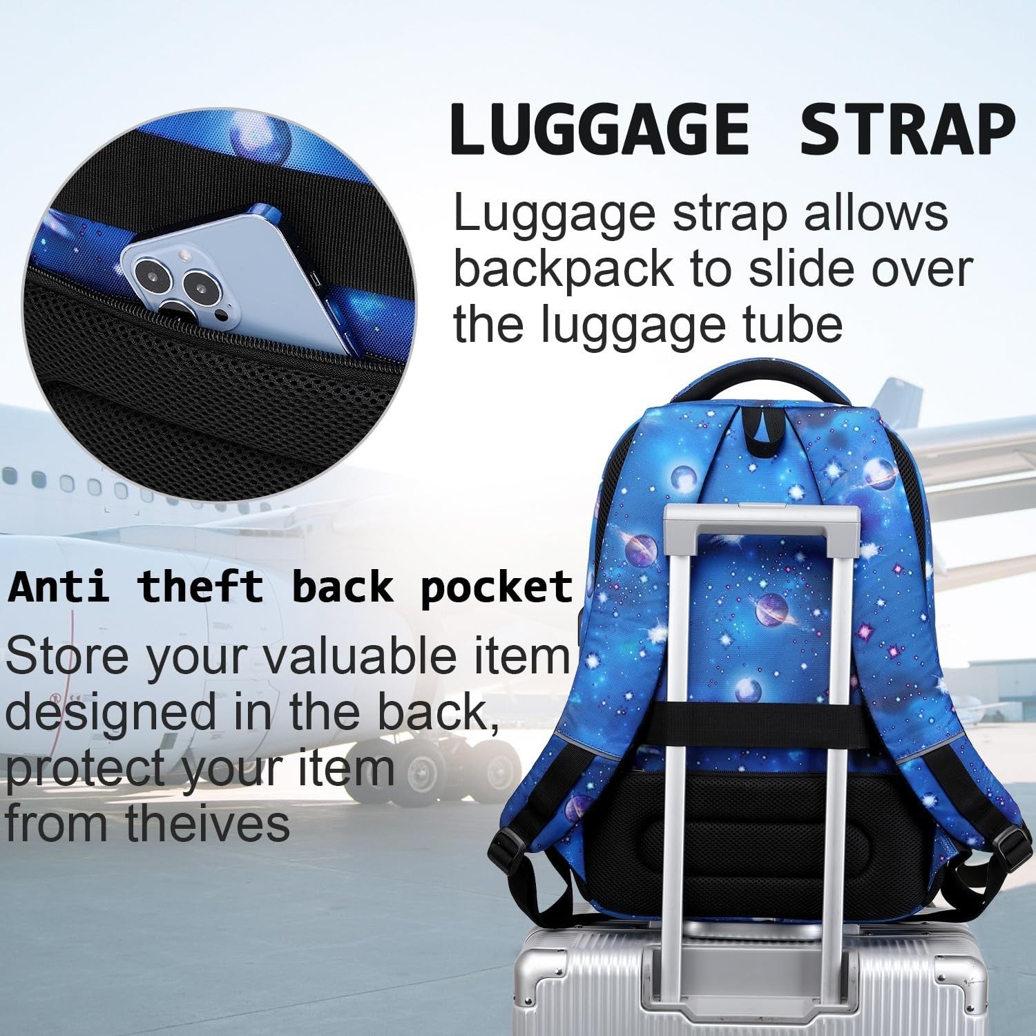 Slim Anti Theft Laptop Backpack for Business Travel & College   Stylish & Functi5