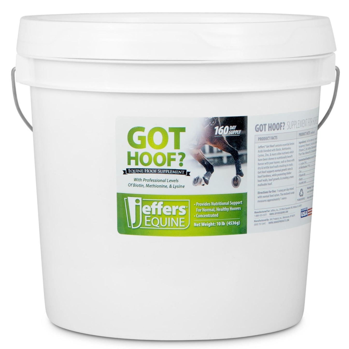 Concentrated Horse Hoof Supplement Powder, 10 lbs - Biotin, Zinc, Amino Acids fo6