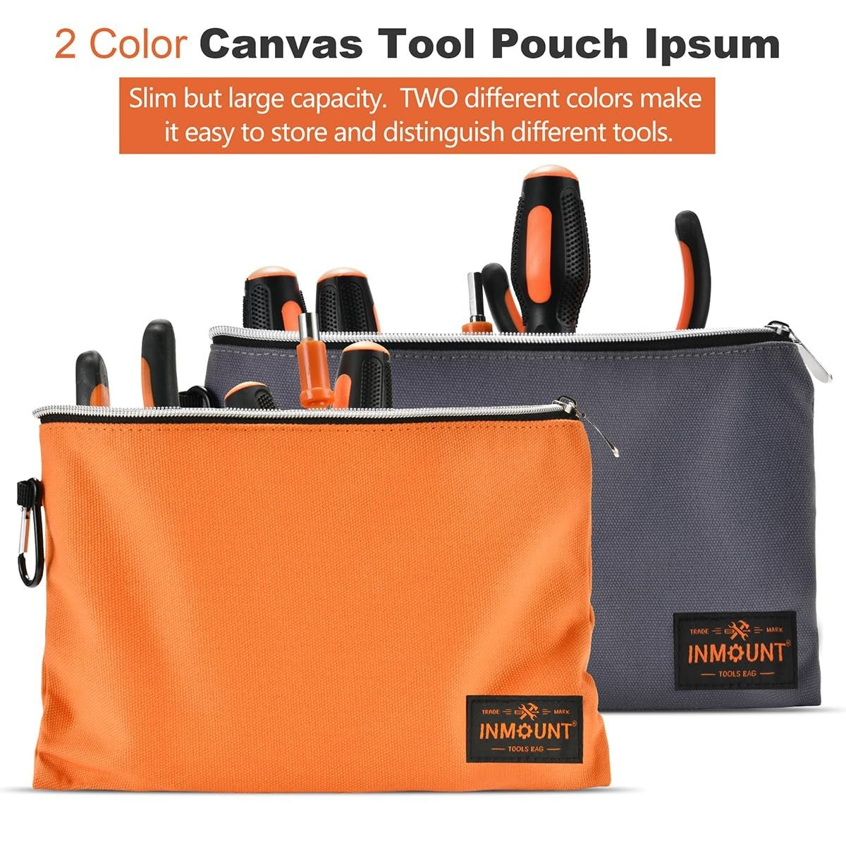 Heavy Duty Tool Backpack with 2 Small Bags, Molded Base, Laptop Compartment, Wat3