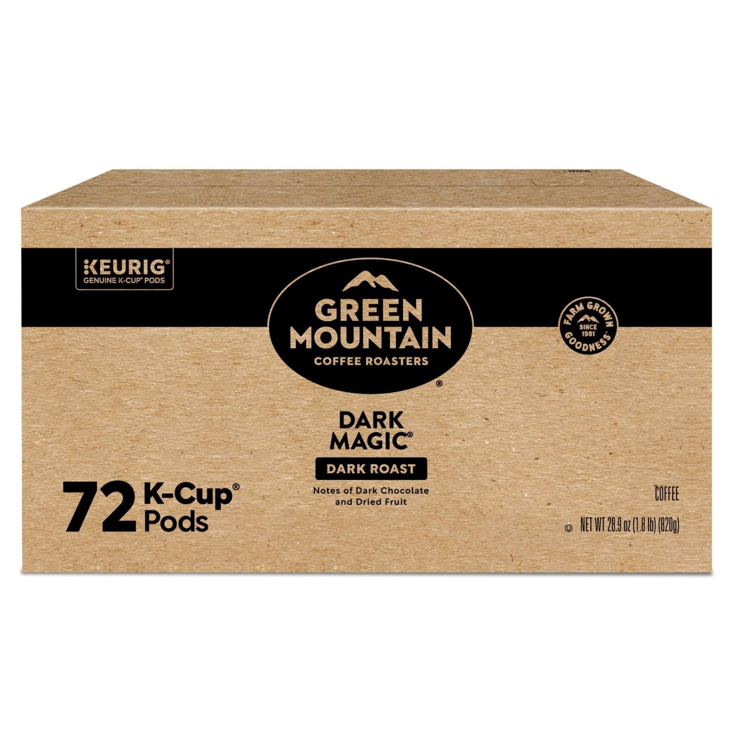 Dark Magic Dark Roast Coffee K Cup Pods for Keurig, 72 Count, Single Serve Pods18