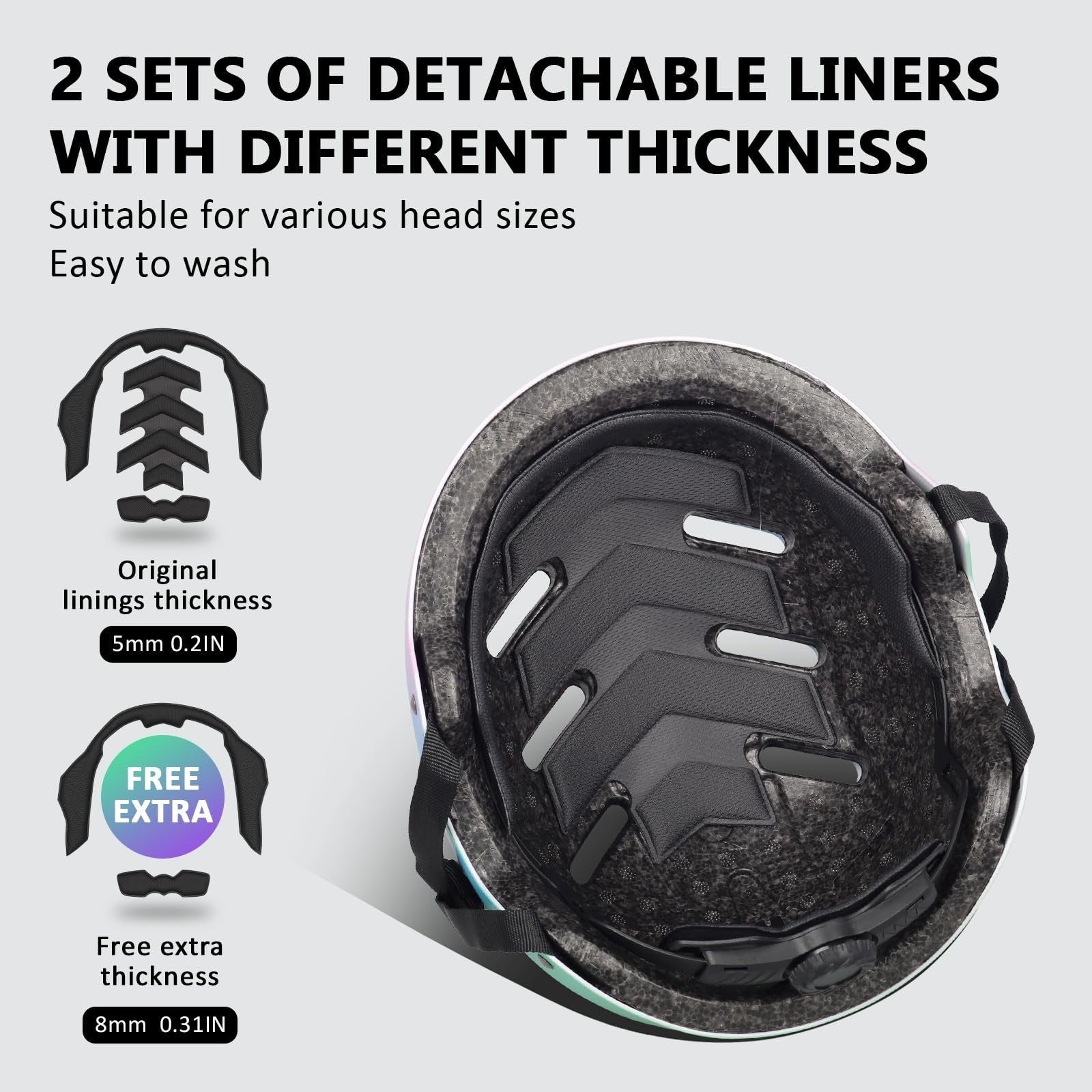 Multi-Sport Helmet for Skateboard, Bike, Scooter - Adjustable, Lightweight, Vent4