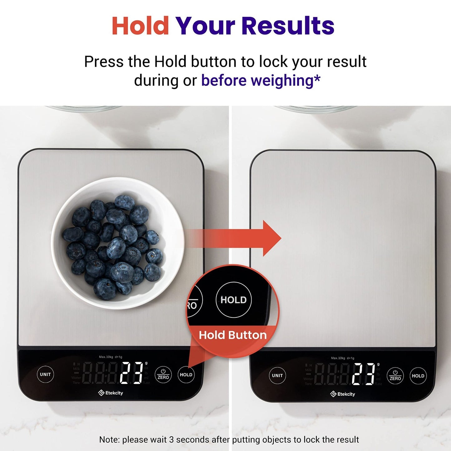 22lb Food Nutrition Scale   Smart Calorie Calculator, Waterproof Kitchen Scale10