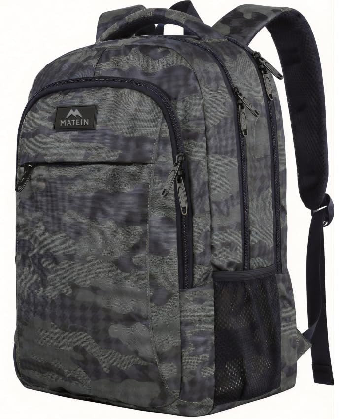 Extra Large 17.3 Inch Laptop Backpack, TSA Friendly Travel Bag, Grey, Durable &1