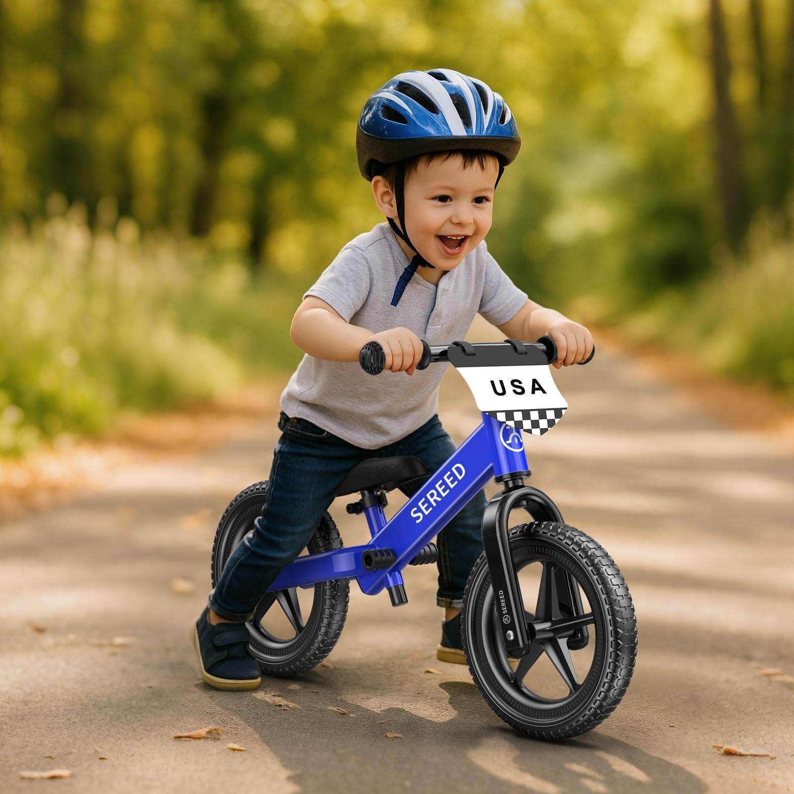 No Pedal Toddler Balance Bike for Ages 2 5, Adjustable, Custom Stickers, Gift Id2