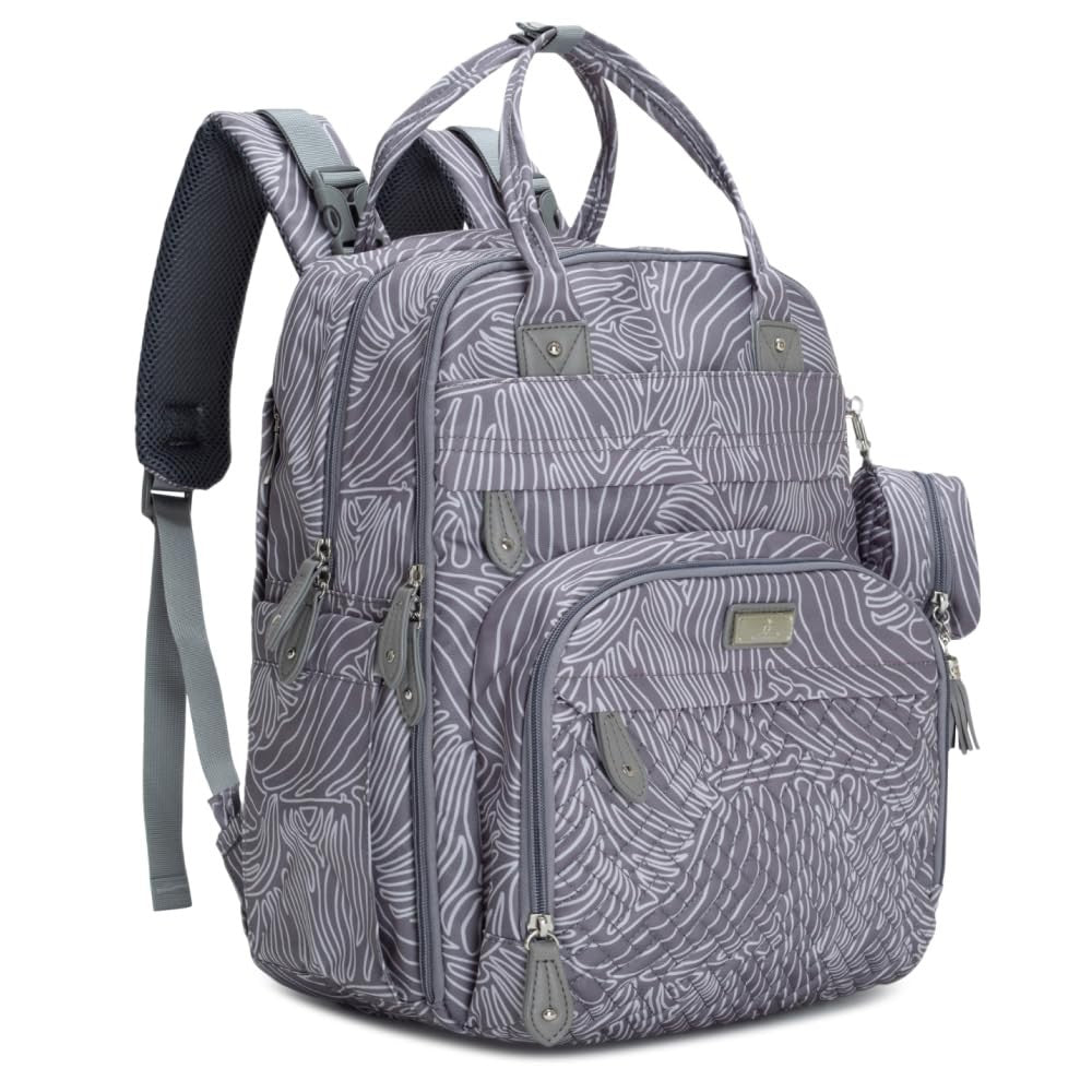 Multi Function Water Resistant Diaper Bag Backpack   Baby Travel Tote, Changing1