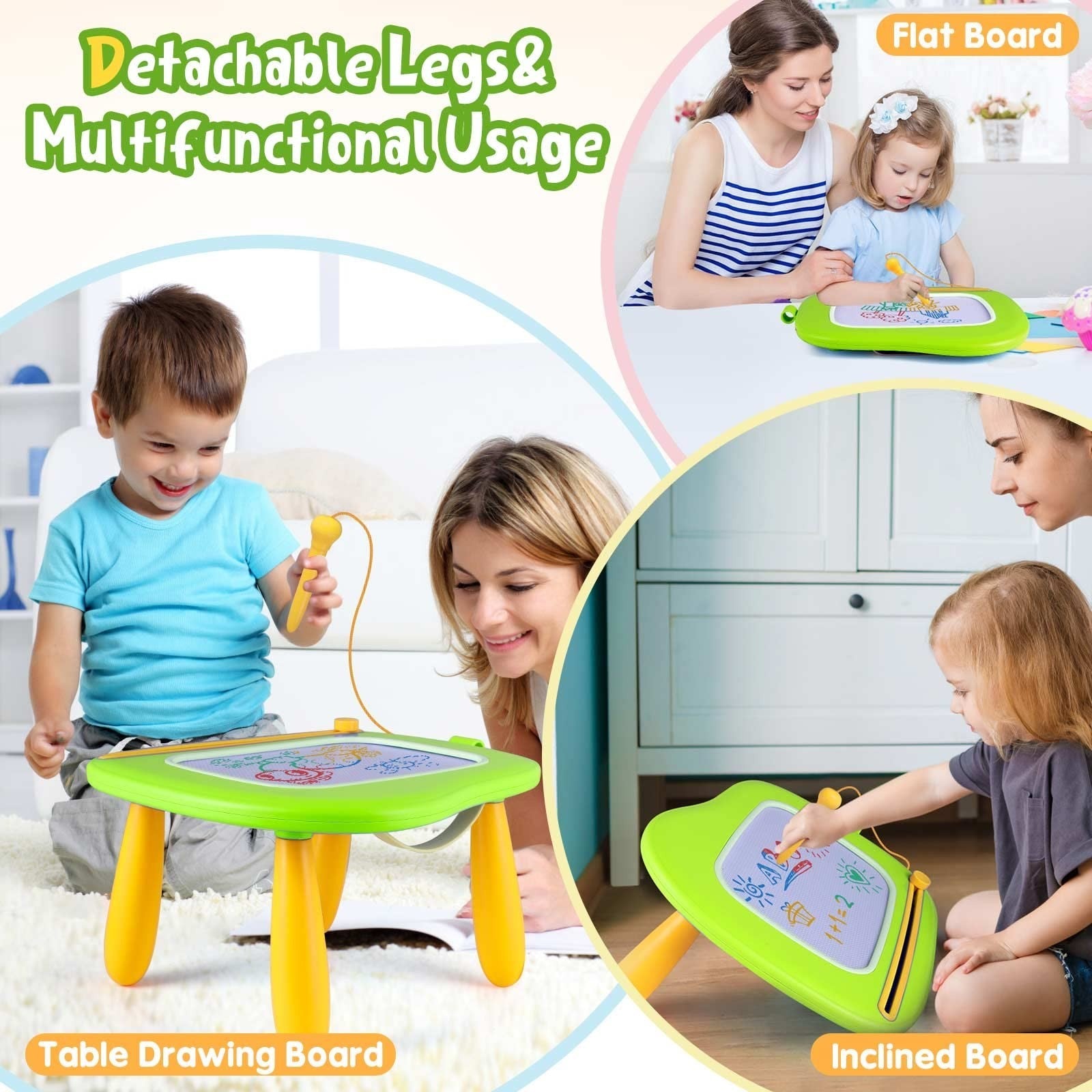 Magnetic Drawing Doodle Board for Toddlers 1-3 Years - Educational Learning Toy,6