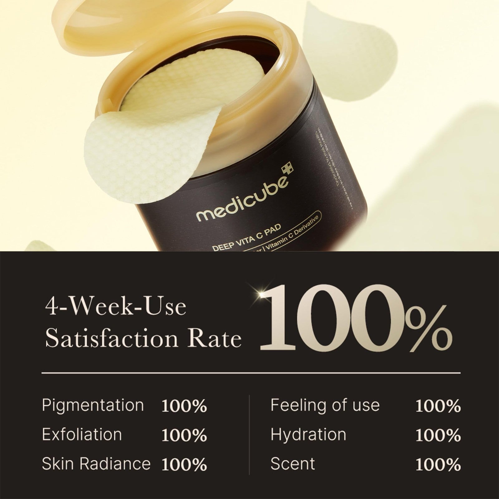 Deep Vita C Facial Toner Pads   Brightening & Exfoliating for Uneven Skin Tone4