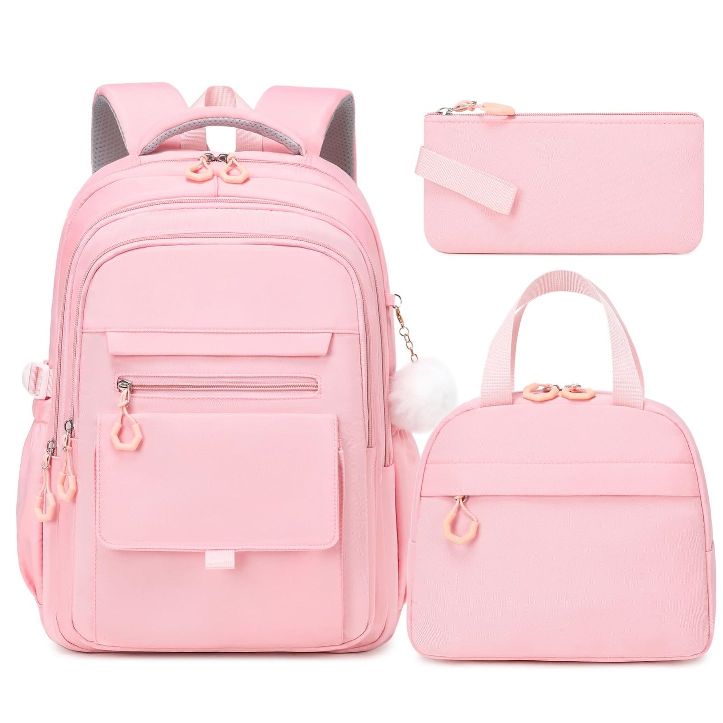 Stylish Girls Backpack Set with Lunch Box & Pencil Case   Perfect for School!1