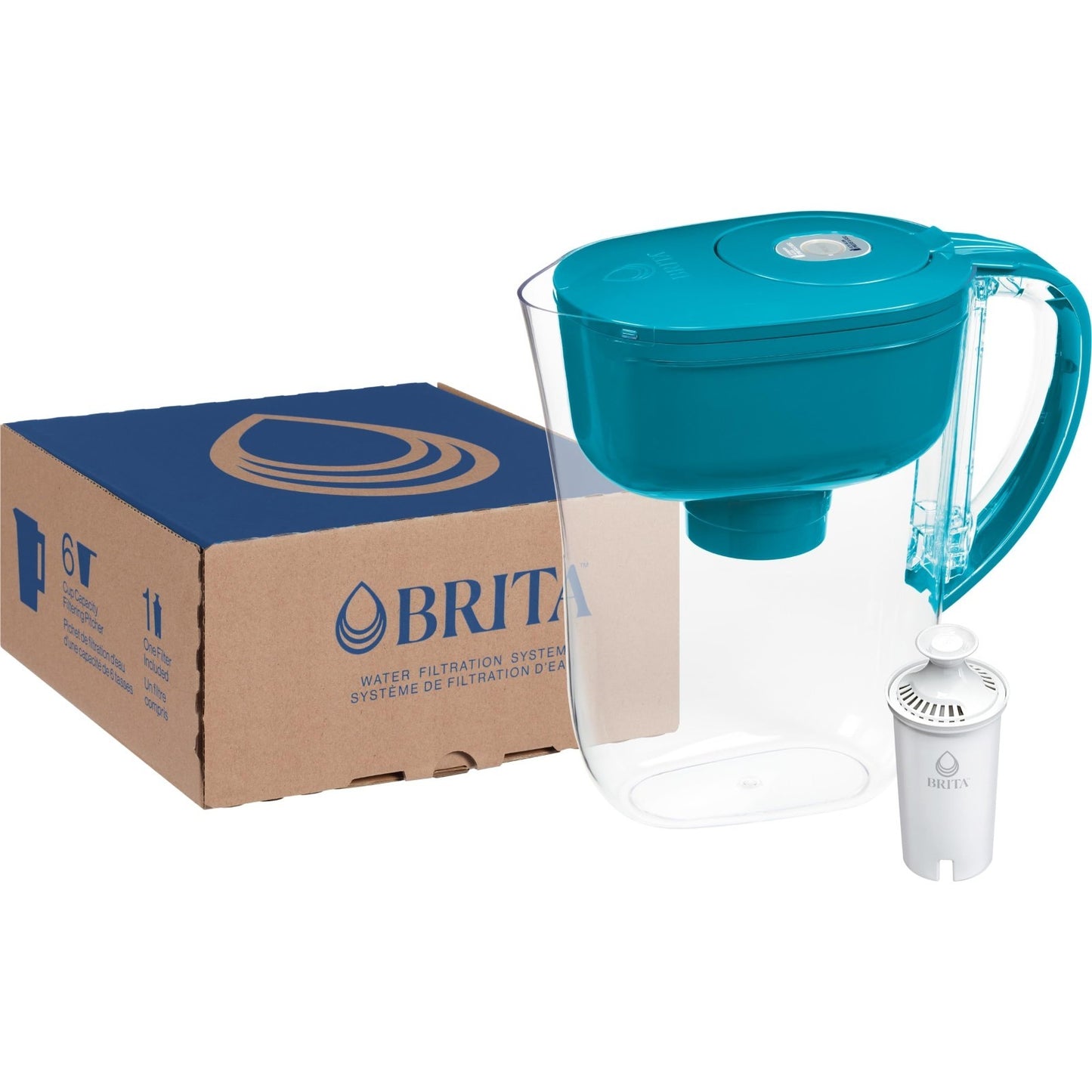 Water Filter Pitcher with SmartLight Indicator, BPA Free, 6 Cup Capacity, Eco Fr12