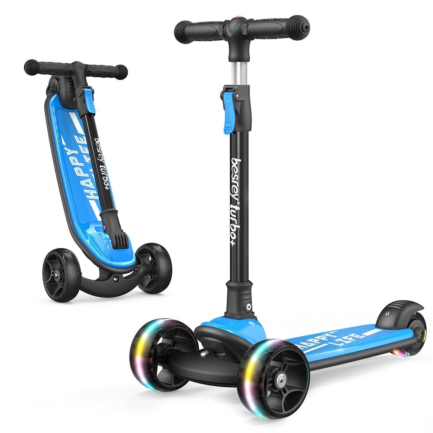 3-Wheel Kids Scooter Ages 3-10, Adjustable Height, Safe & Sturdy Design1