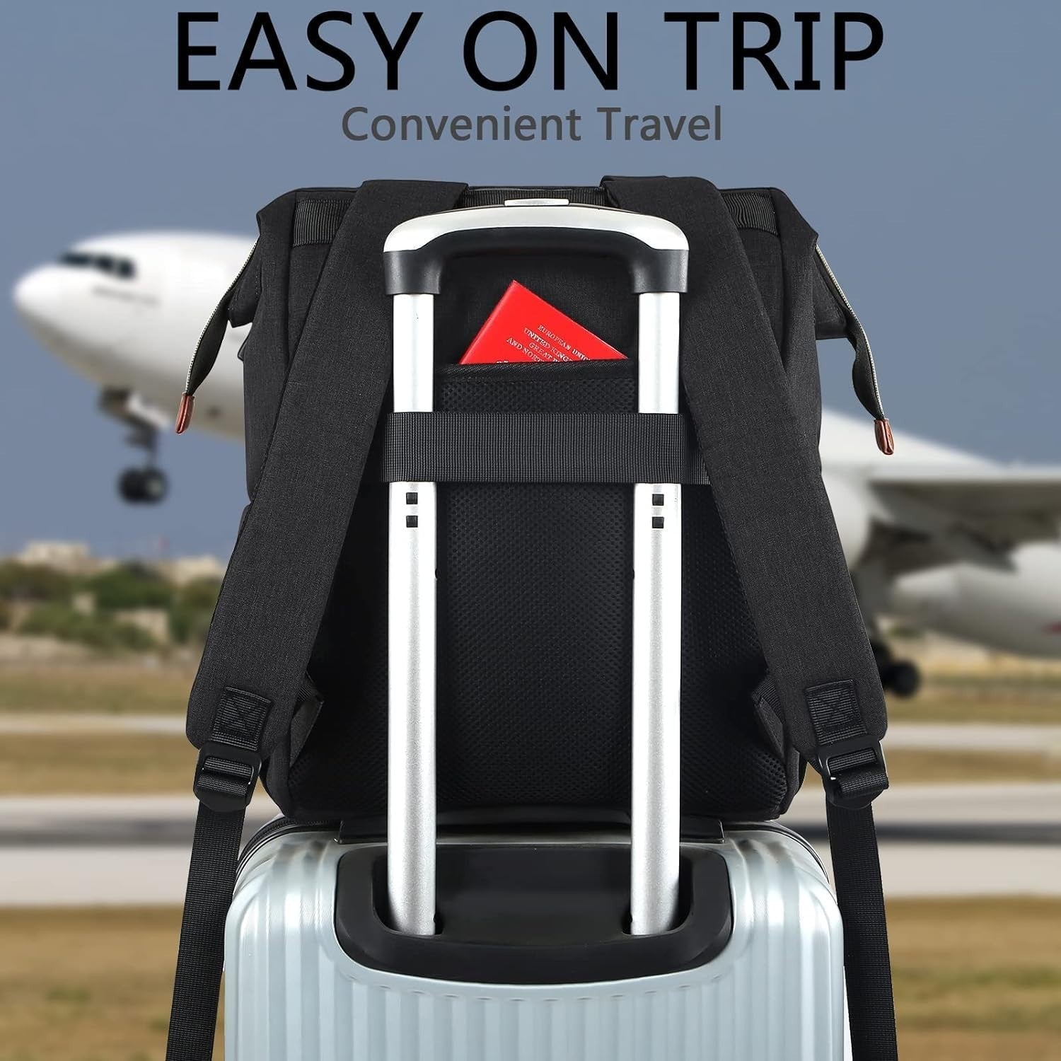 Spacious RFID Anti Theft Laptop Backpack for College, Travel & Work   15.64