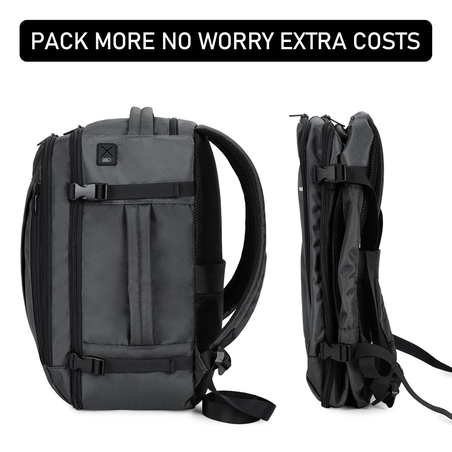 Travel Backpack 18x14x8 Airline Approved Carry On Bag, Waterproof Daypack, 13 Po4