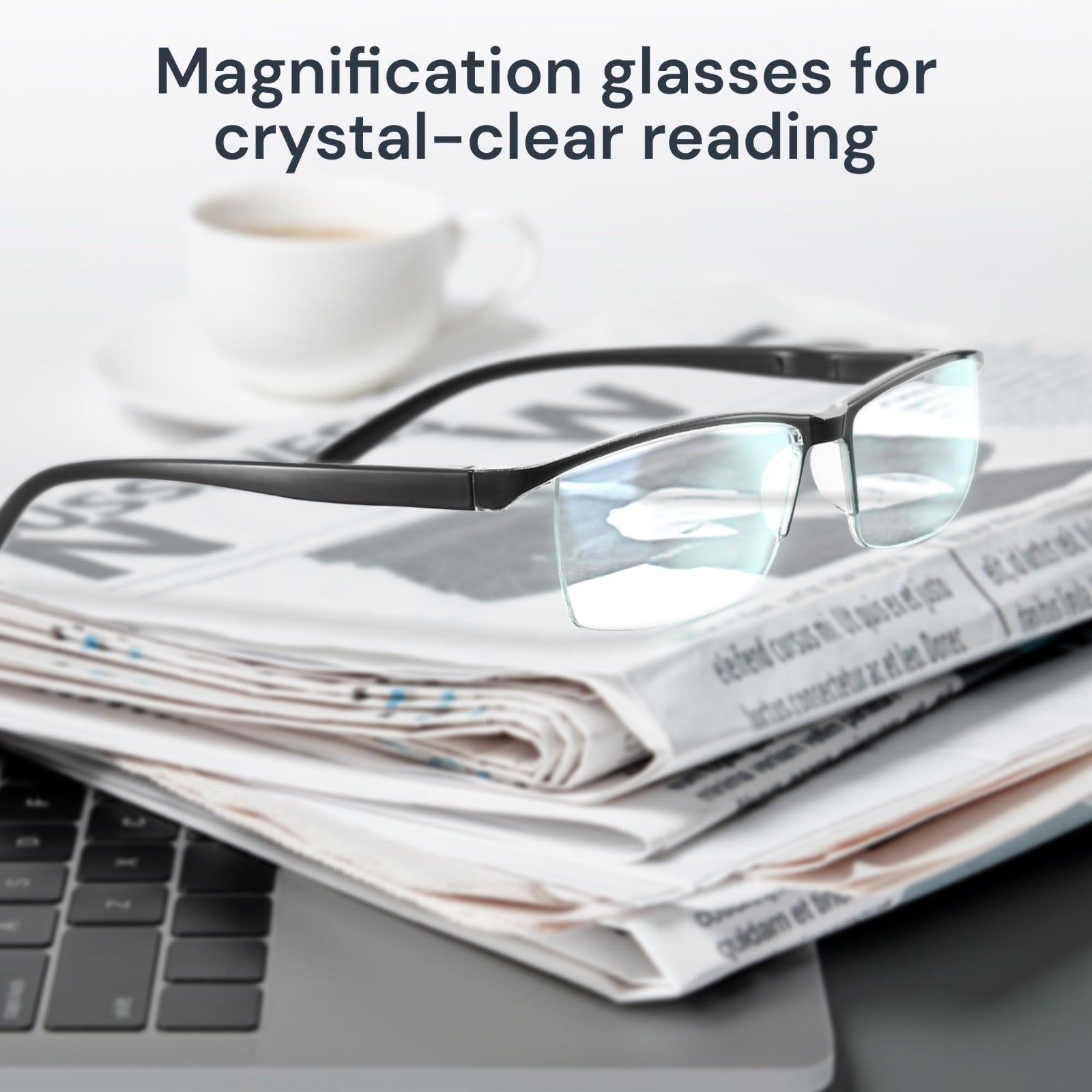 Durable Blue Light Filtering Reading Glasses for Men - Comfortable TR90 Frames2