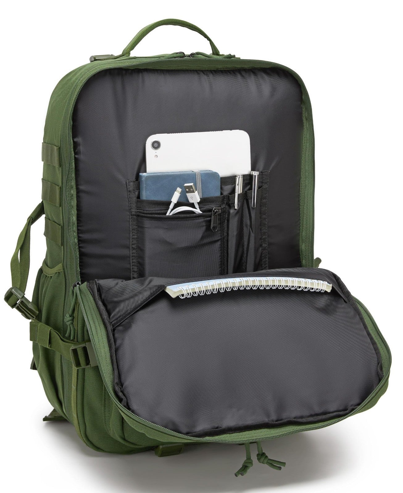 Waterproof Military Tactical Backpack   3 Day Assault Pack, Molle Daypack with W6