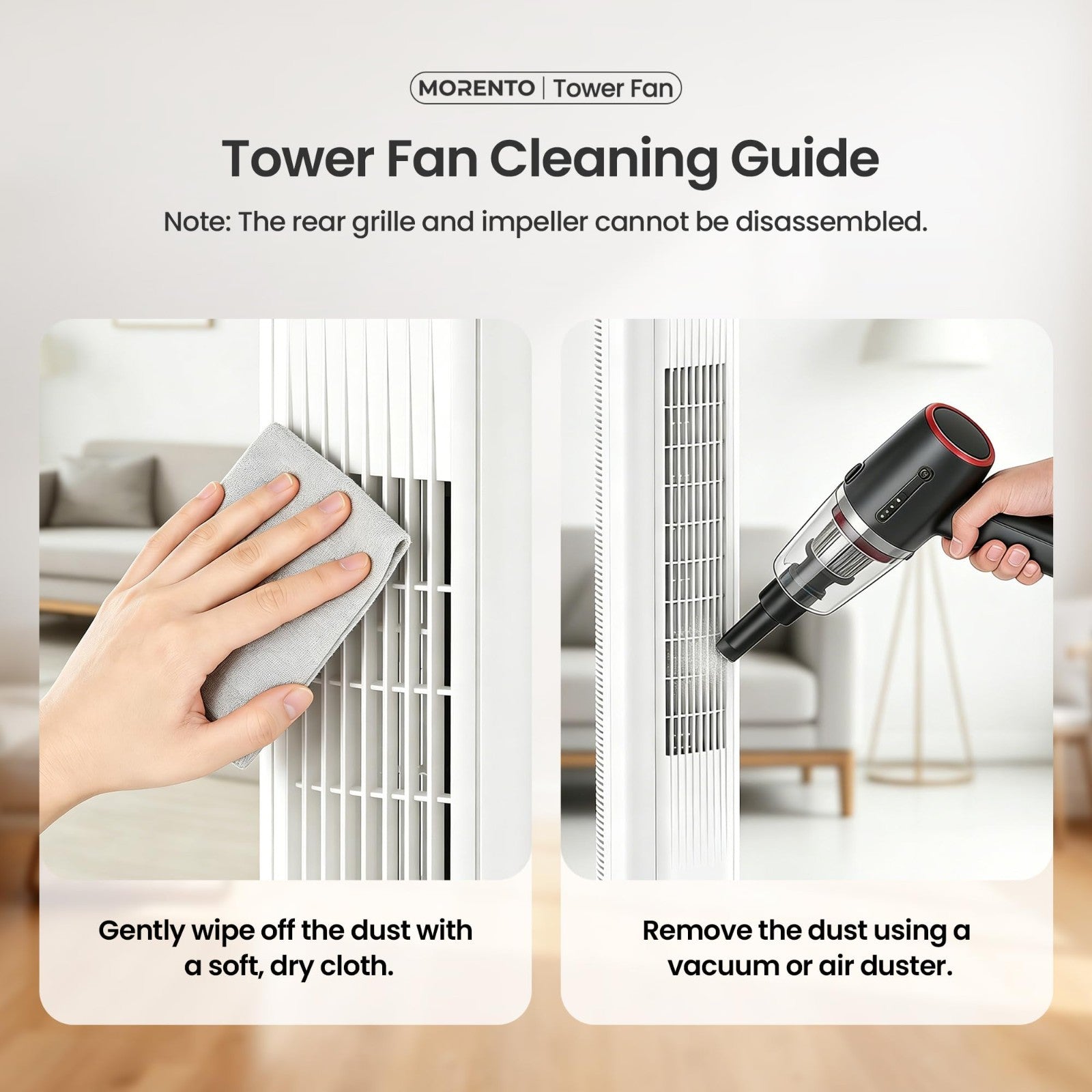 43" Smart Tower Fan   90° Oscillation, 12H Timer, 4 Modes & Speeds, Quiet 28dB,7