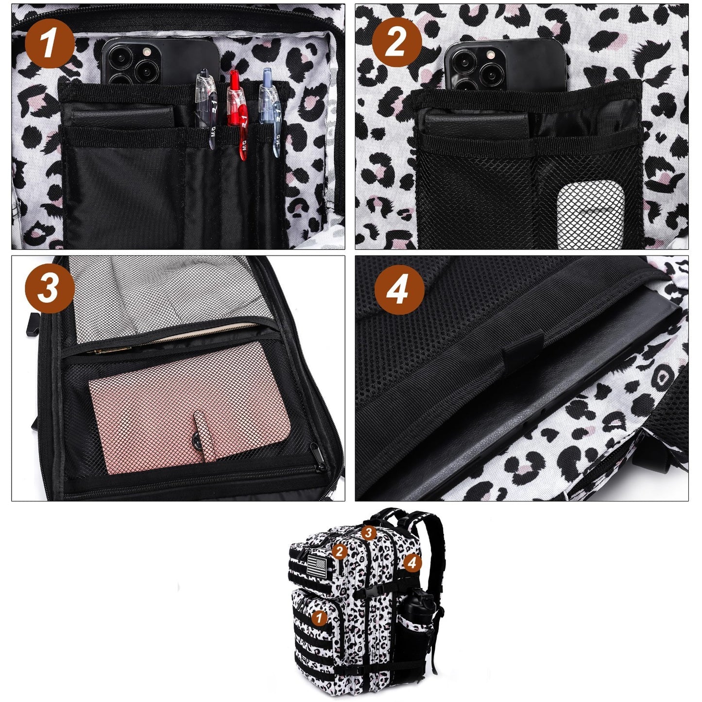 Tactical 45L Military Backpack for Men & Women   3 Day Assault Rucksack, Molle S6