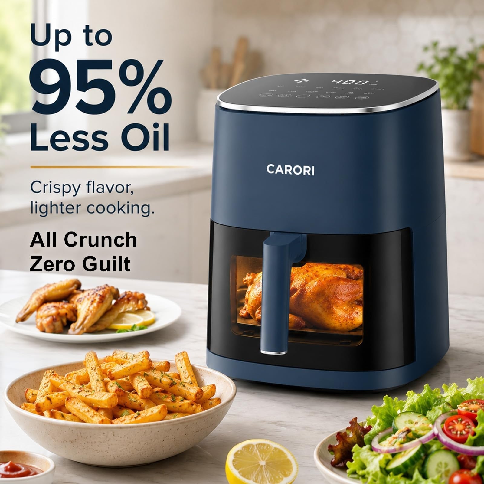 6 Qt Air Fryer with Viewing Window, 12 Cooking Presets, 1700W, Nonstick Basket5