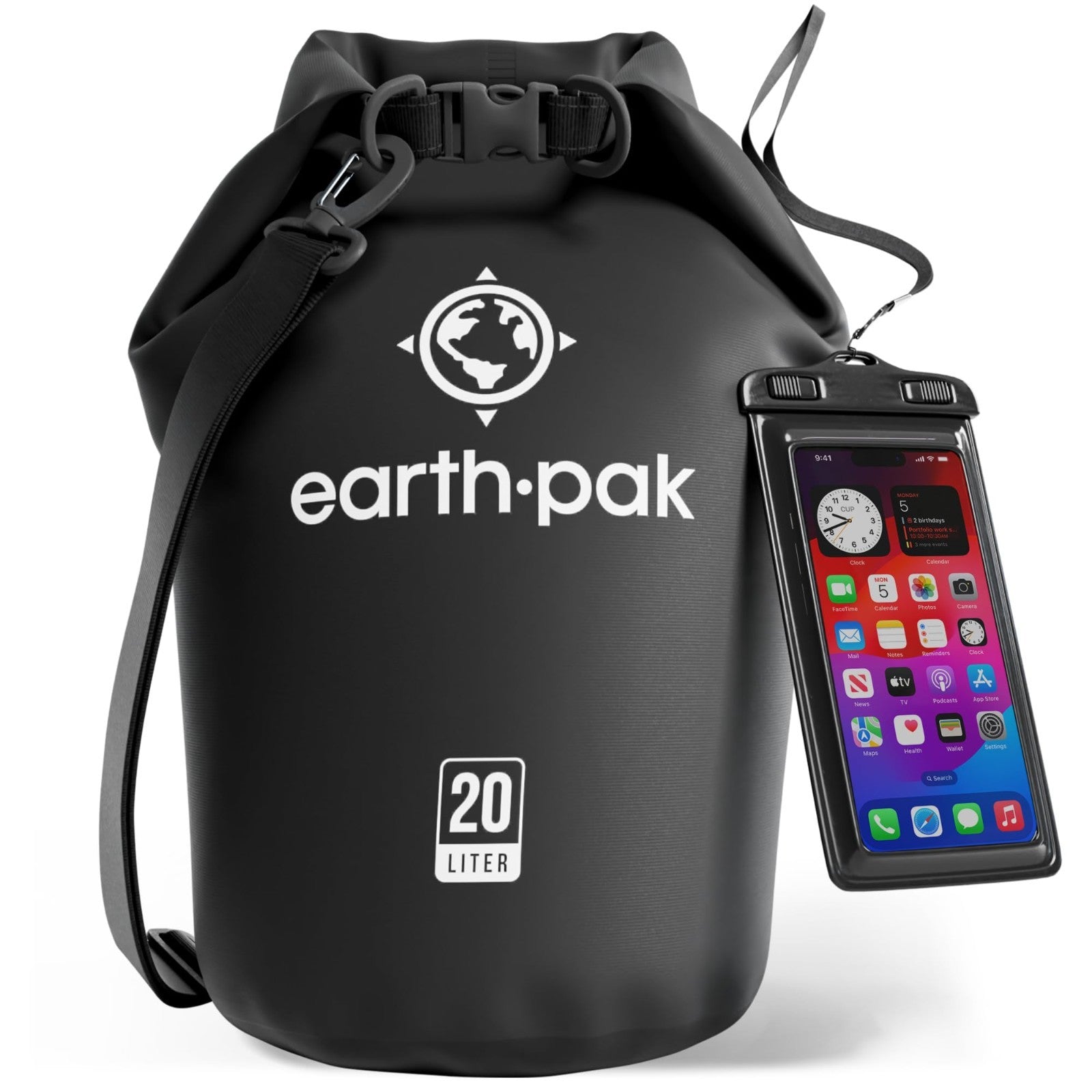Waterproof Dry Bag Backpack   Roll Top Sack for Kayaking & Outdoor Gear + Phone1