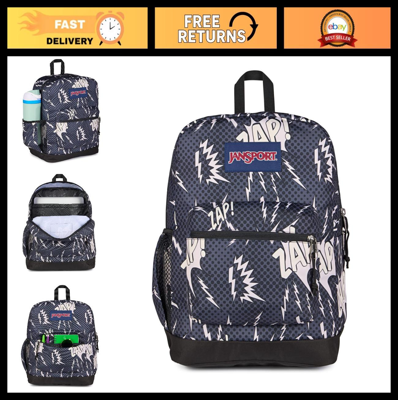 26L Woodland Camo Backpack, Durable Travel Rucksack, School Book Bag, Outdoor Ge0