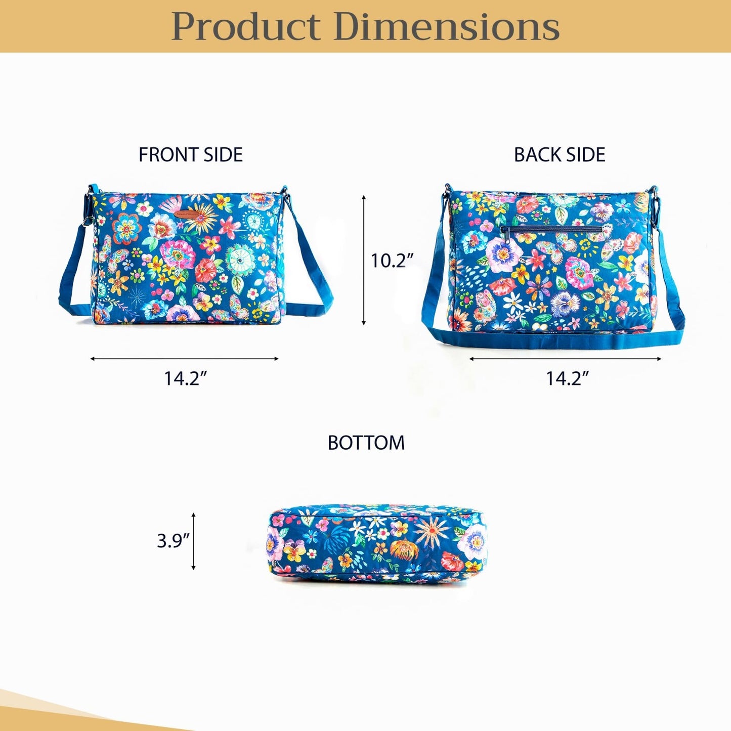 Stylish Women's Cotton Shoulder Handbag   Versatile Tote Bag for Everyday Use5