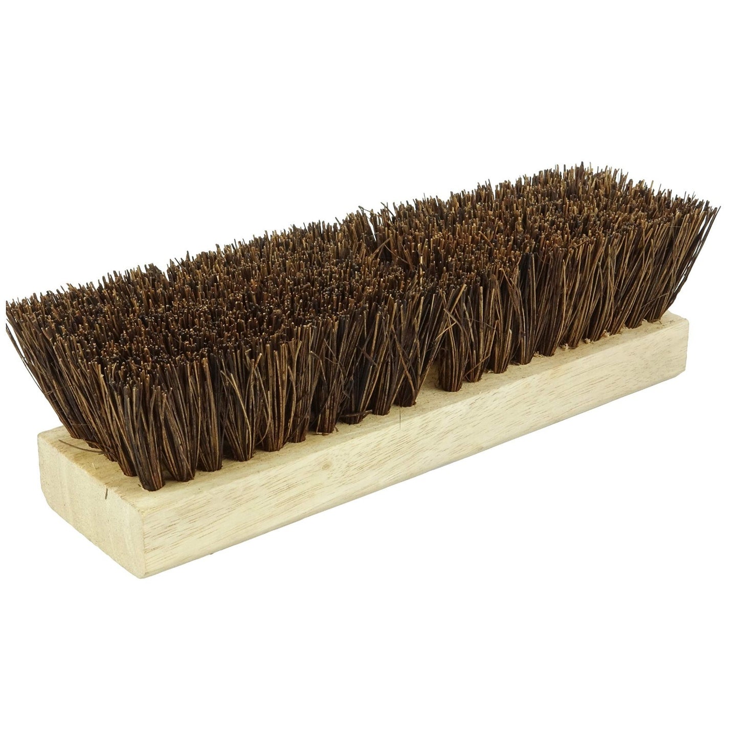 Heavy Duty Deck Scrub Brush - Natural Palmyra Bristles for Wood, Concrete & Roug2