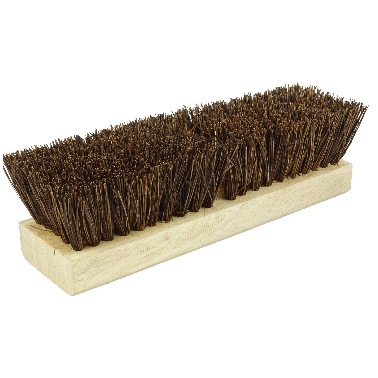 Heavy Duty Deck Scrub Brush - Natural Palmyra Bristles for Wood, Concrete & Roug2