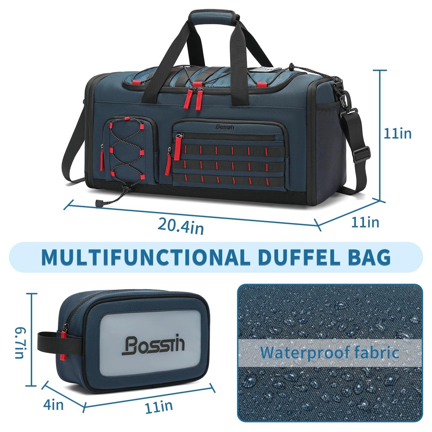 Expandable 45L 50L Sports Duffle Gym Bag for Men & Women   Travel & Fitness Tote2