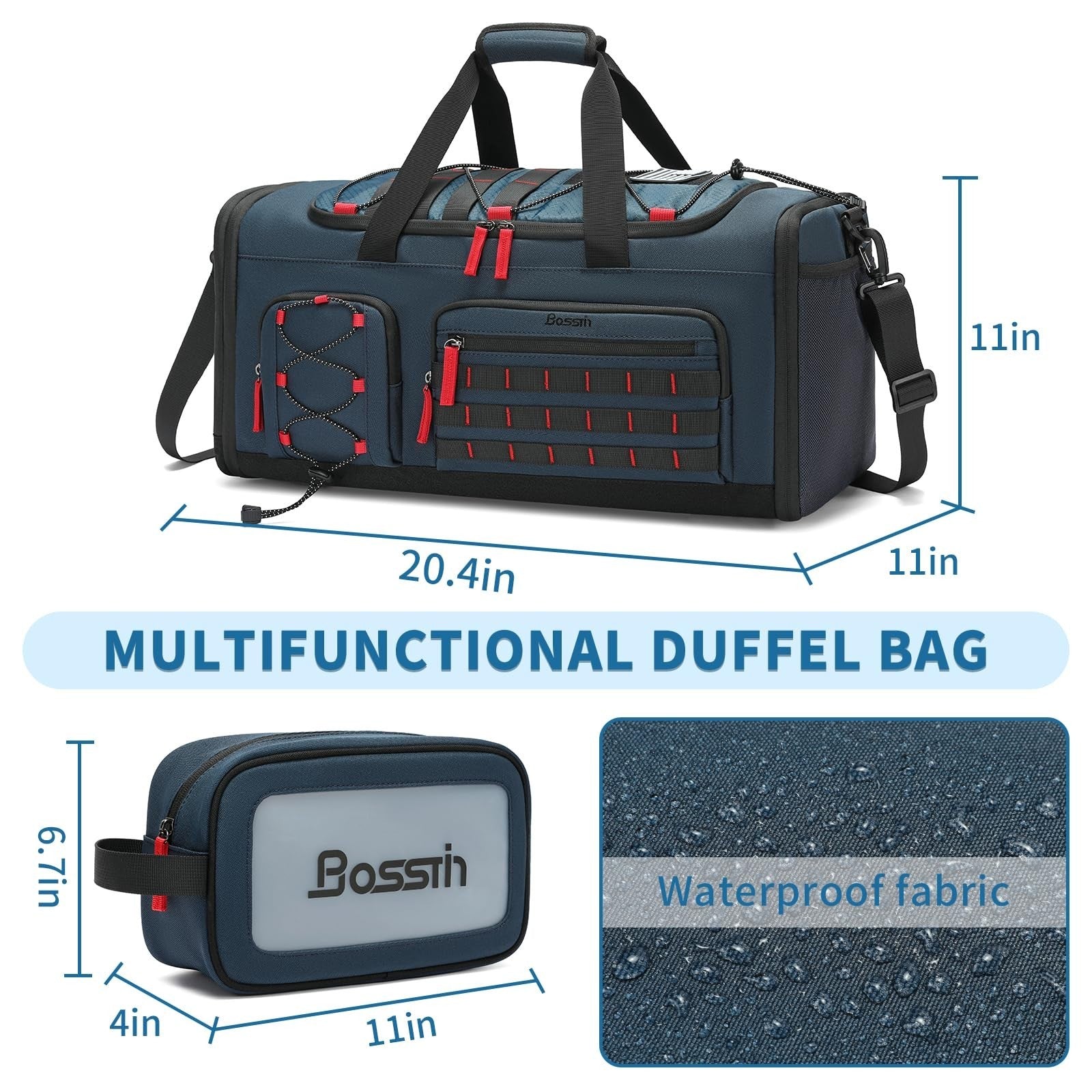 Expandable 45L 50L Sports Duffle Gym Bag for Men & Women   Travel & Fitness Tote2