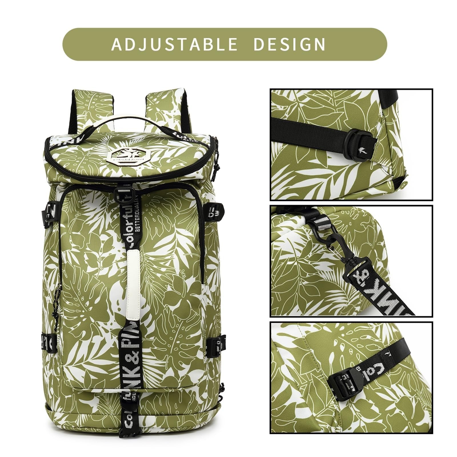 Waterproof Gym Duffel Backpack with Shoe Compartment, 4 Carry Methods, Sports &4