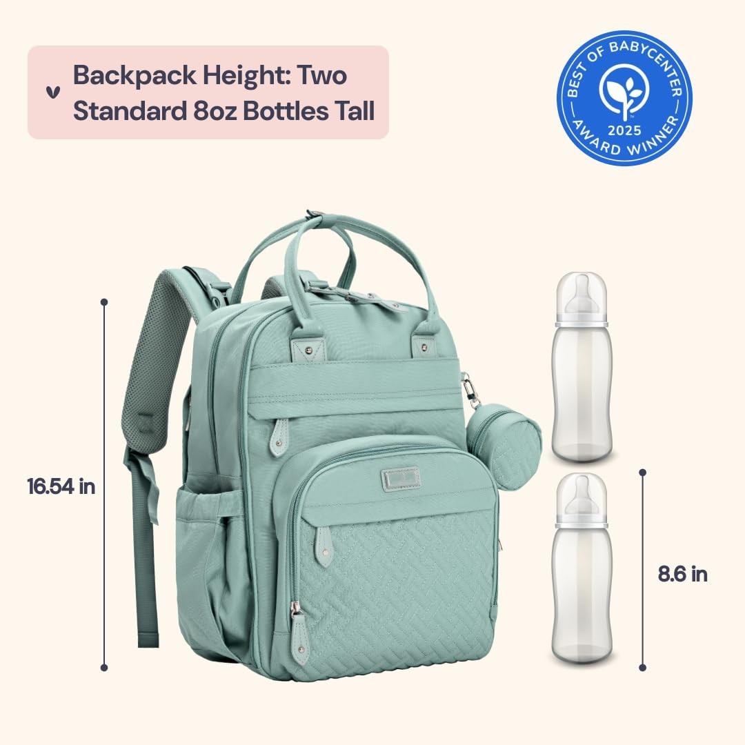 Multi Function Water Resistant Diaper Bag Backpack   Baby Travel Essentials, Cha3