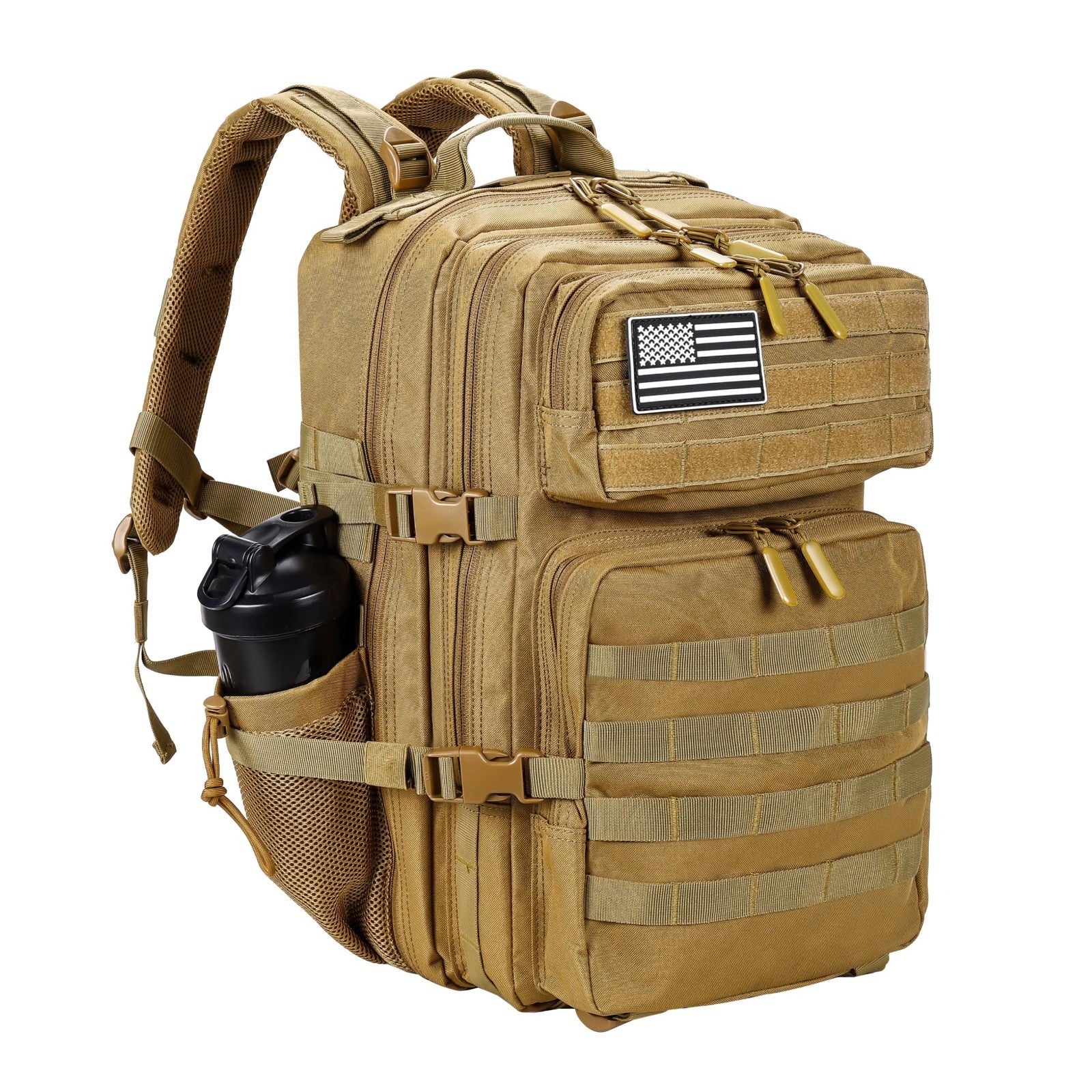 45L Military Tactical Backpack, Army Assault Pack, Molle Rucksack for Men & Wome1