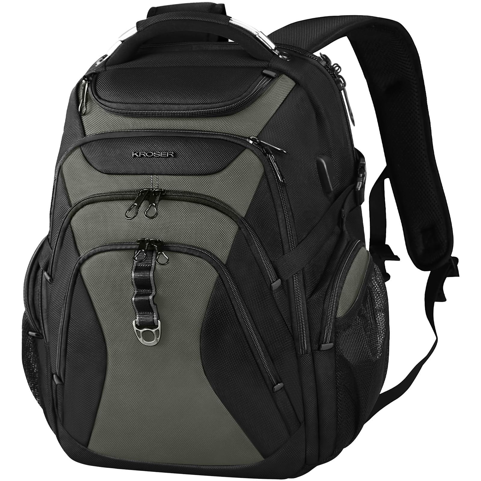 Spacious 18.4" Laptop Backpack for Men & Women   College, Travel, Work, Durable1