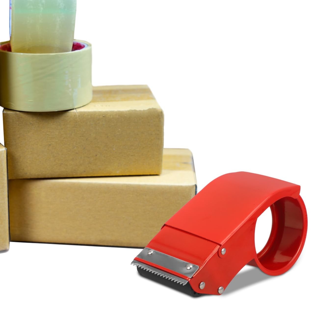 Metal Tape Dispenser for Desktop - Office, School & Home Use - Durable & Stylish5
