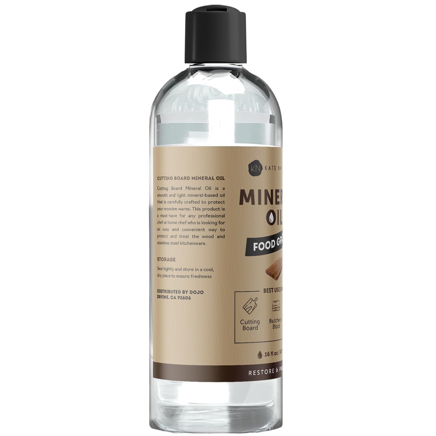 Food Grade Mineral Oil for Wood Cutting Board & Butcher Block   16oz Safe Use6
