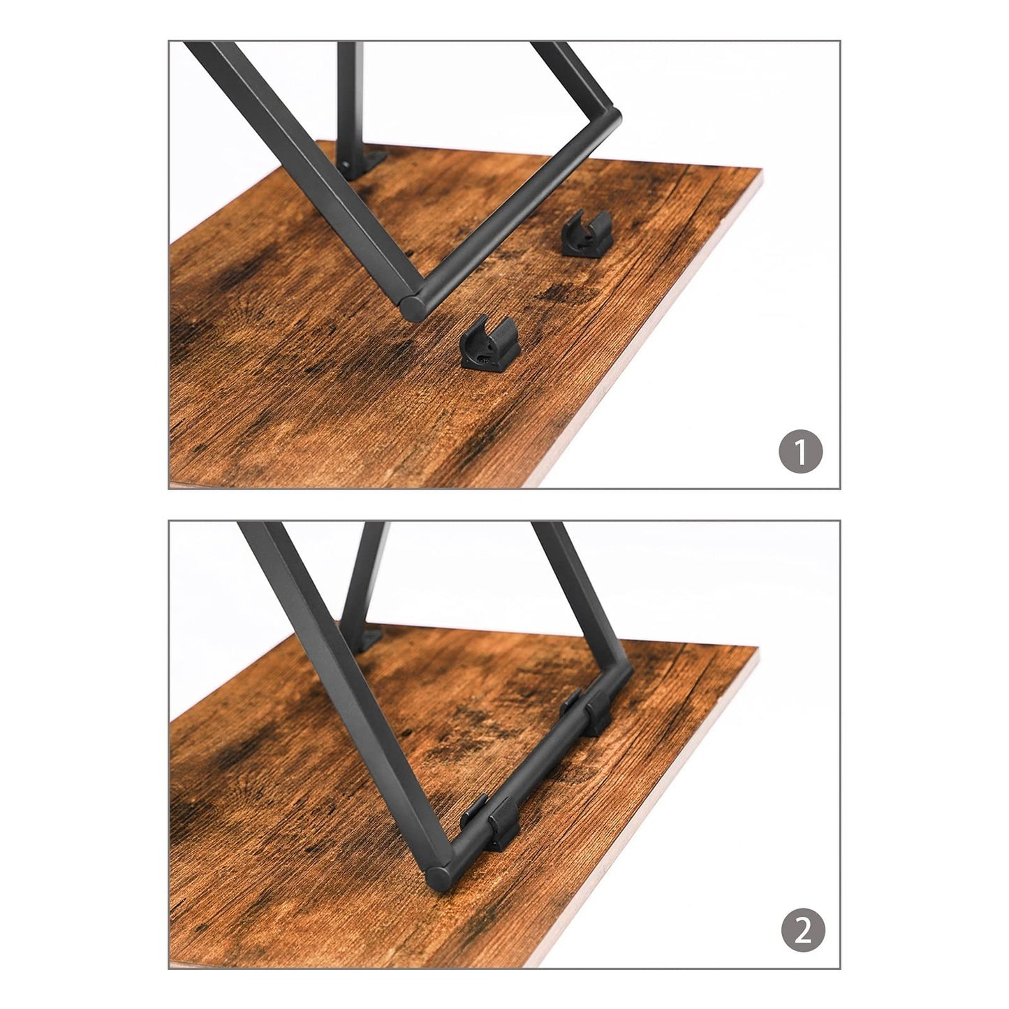 Folding TV Tray Tables Set of 2 - Space-Saving Snack Tables for Small Spaces6