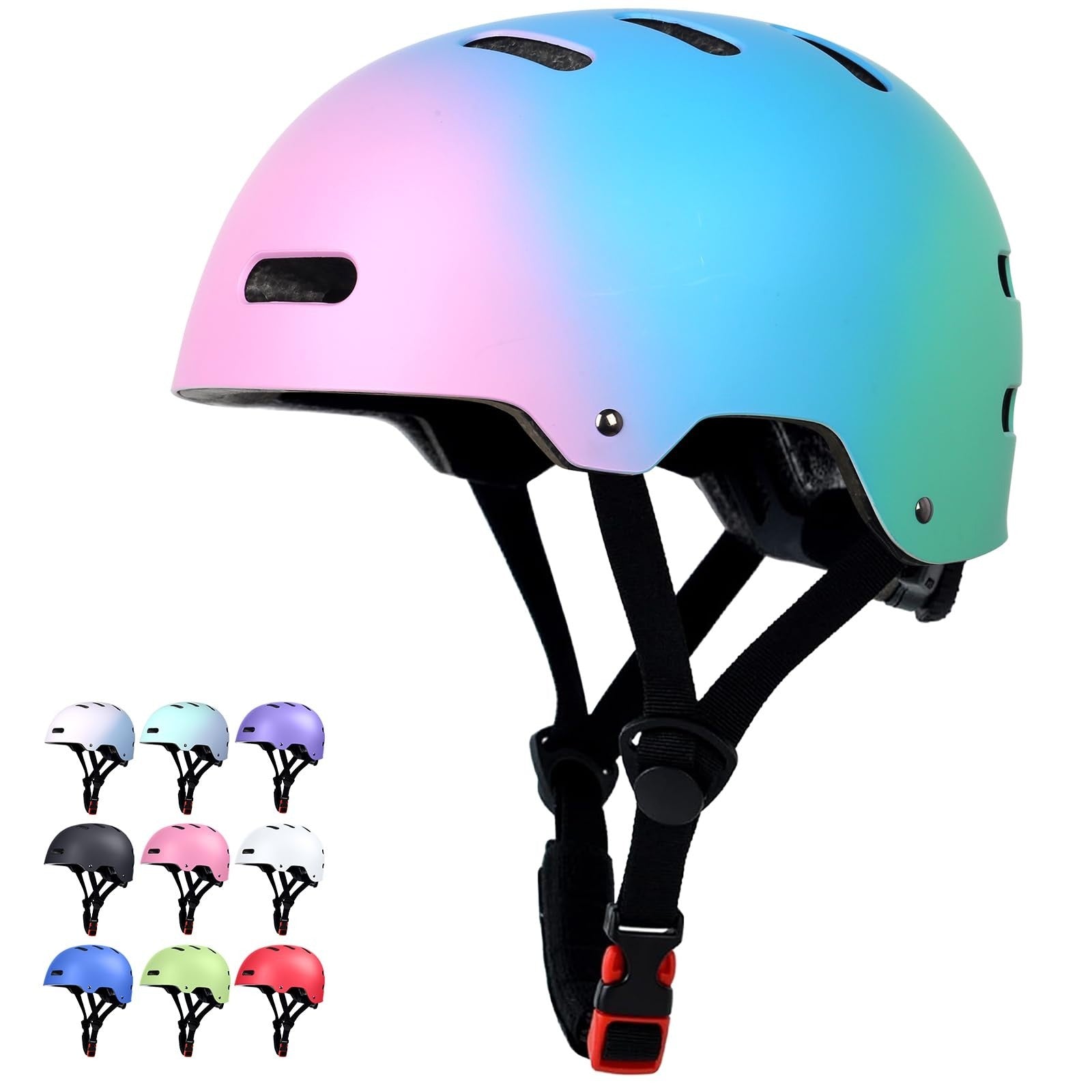 Multi-Sport Helmet for Skateboard, Bike, Scooter - Adjustable, Lightweight, Vent1