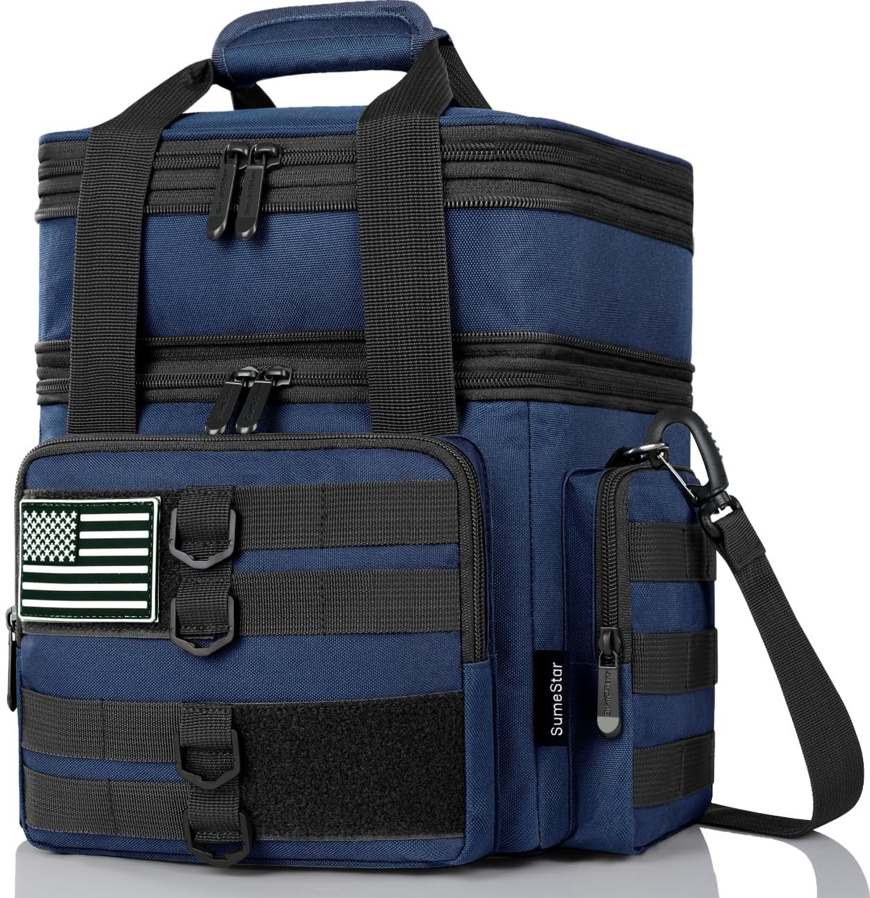 Tactical Insulated Lunch Bag - Large Expandable Cooler for Work, Camping, Leakpr1