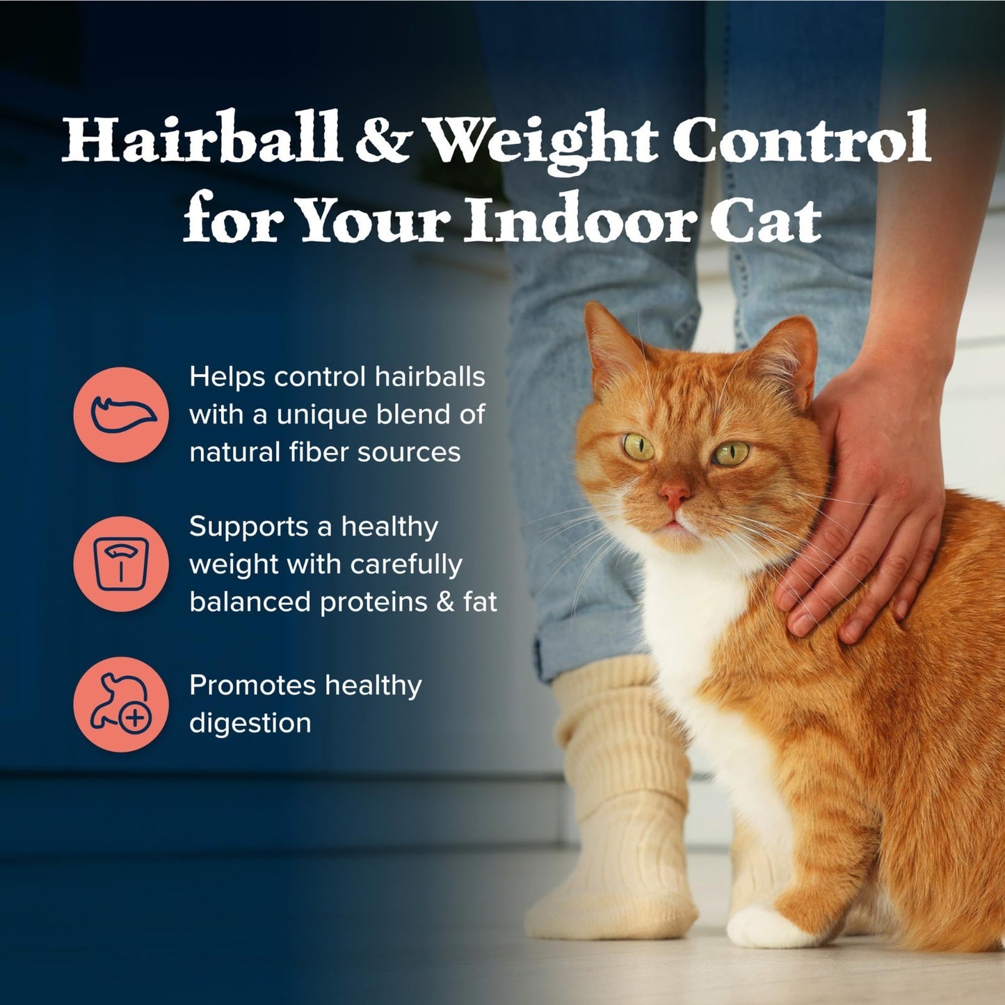 Wilderness Indoor Hairball & Weight Control Dry Cat Food, 5 lb   Grain Free, Hig4