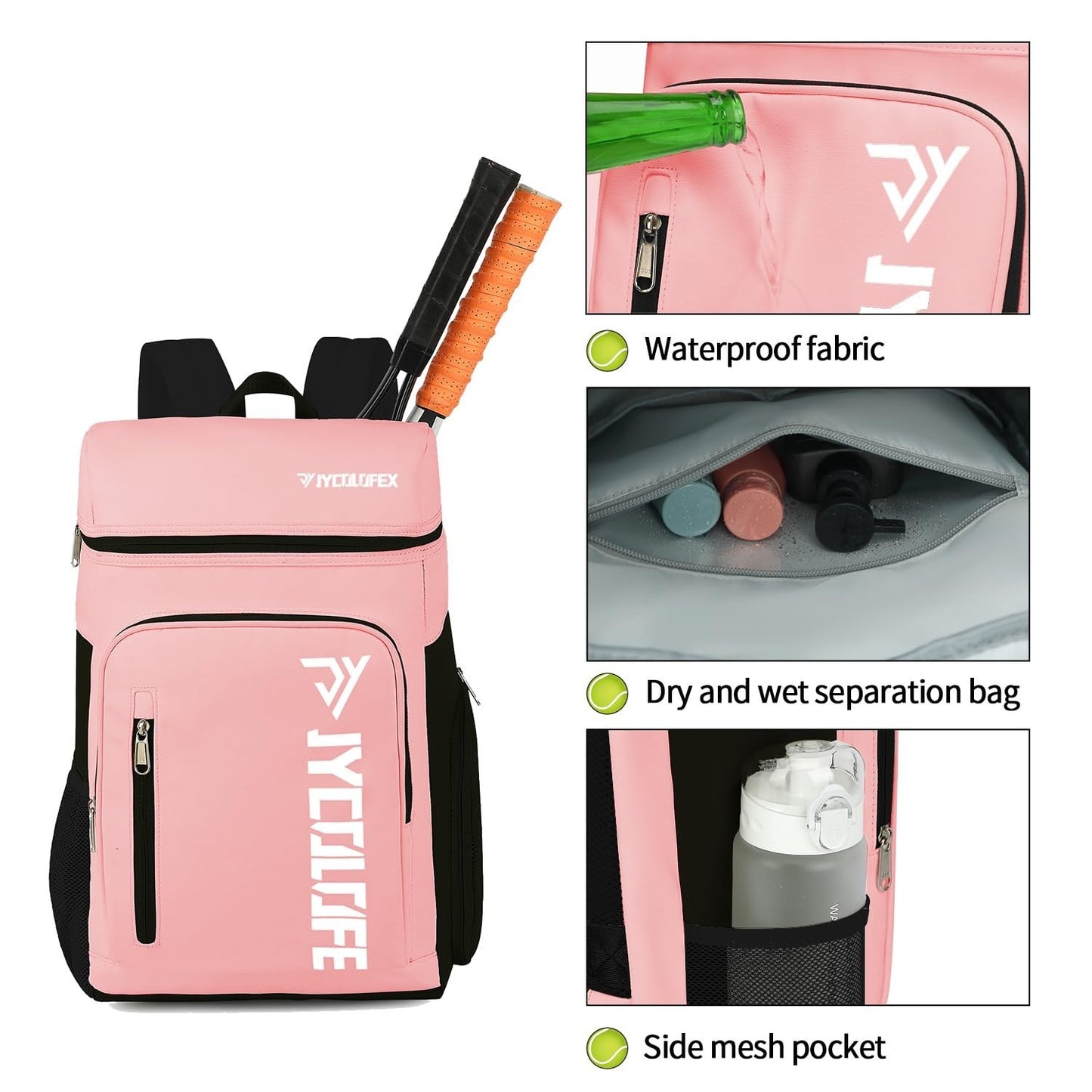 Waterproof Gym Duffel Backpack with Shoe Compartment, 4 Carry Methods, Sports &6