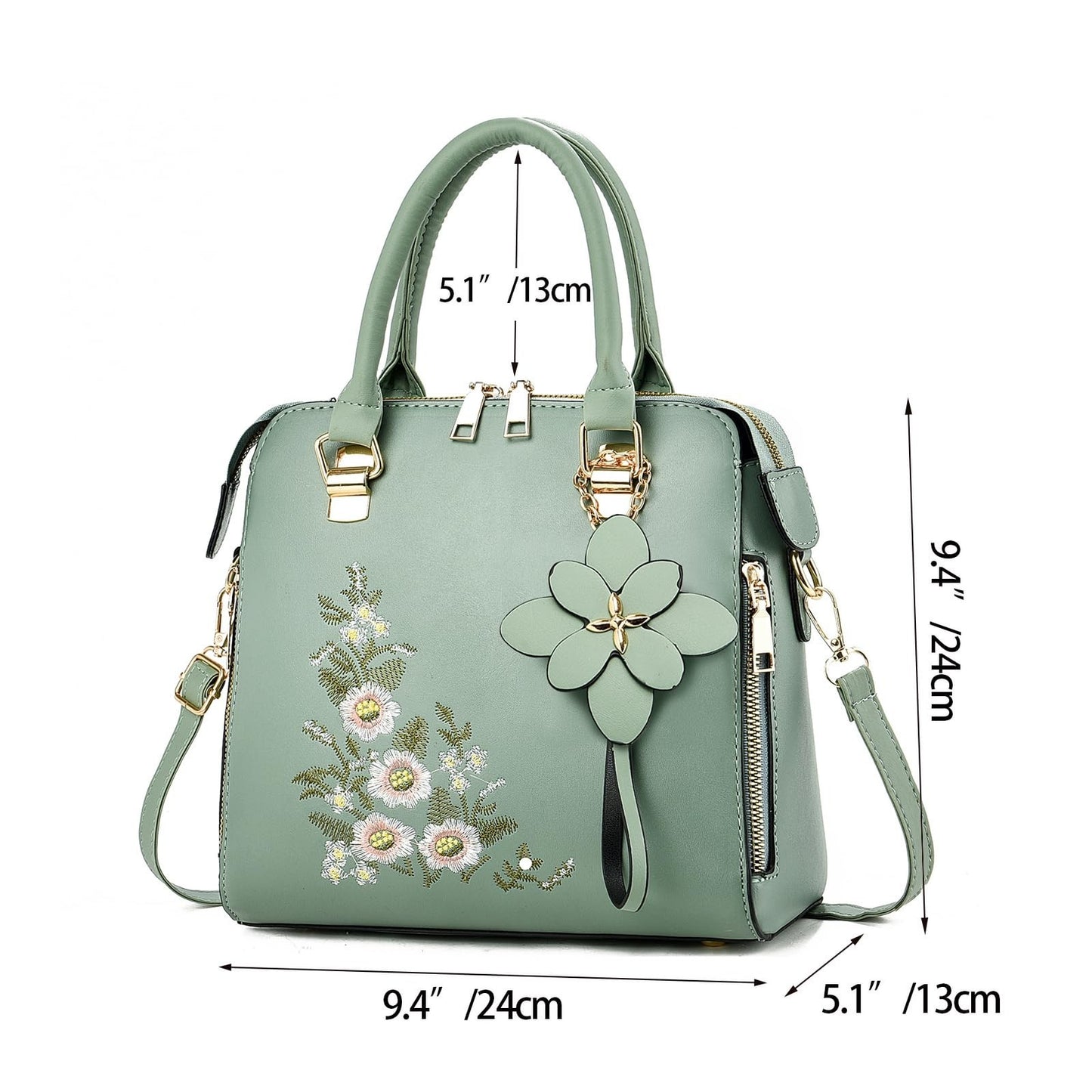 Vintage Embroidered Crossbody Purses for Women - Stylish Satchel Handbags3