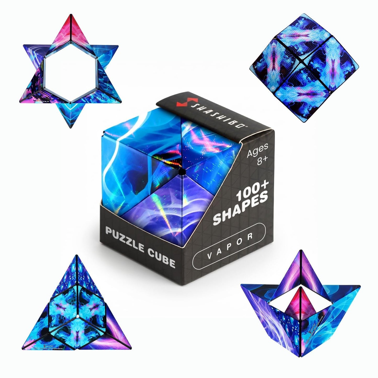 Magnetic Puzzle Cube   Sensory Fidget Toy for Stress Relief, 100+ Shapes, All Ag1