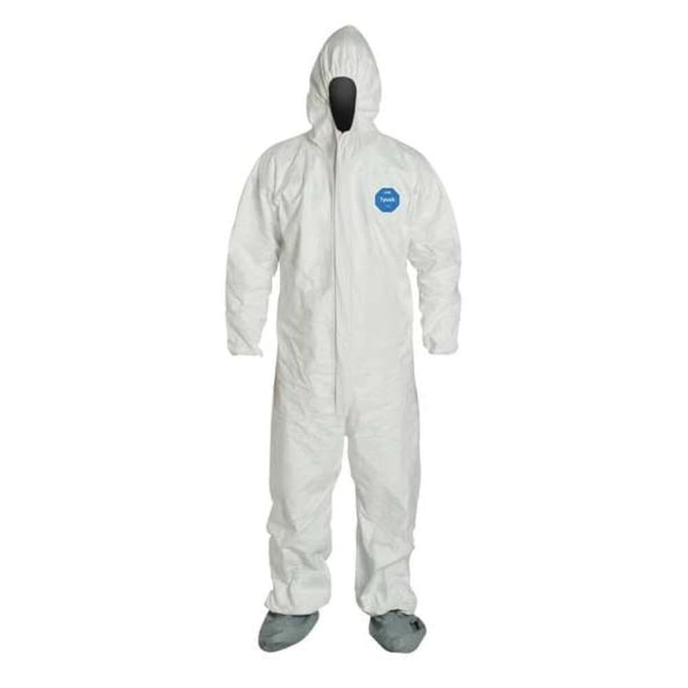 Disposable Protective Coverall with Hood & Boots - Tyvek 400, Safety Gear, Workw1