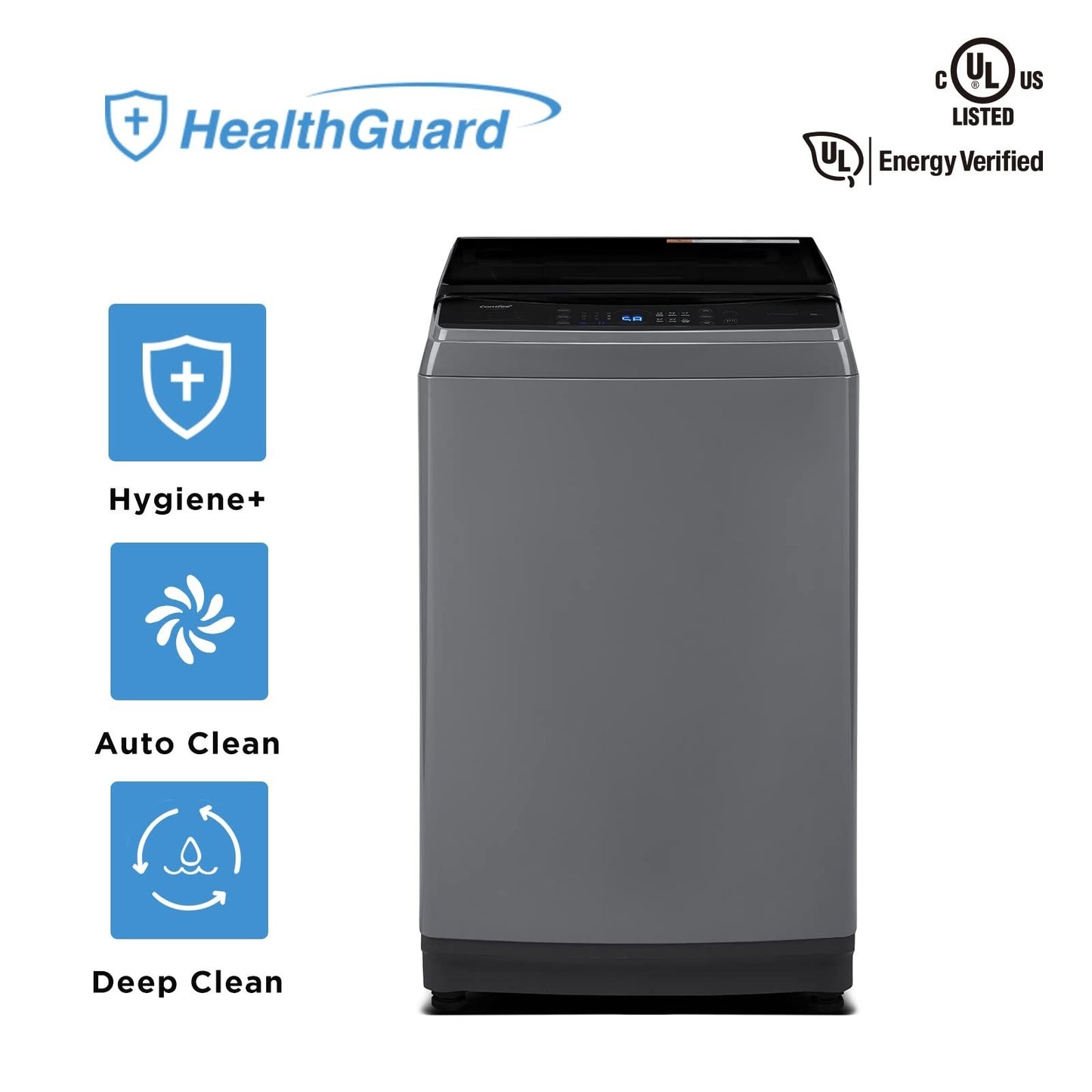Compact Portable Washing Machine 2.4 Cu.ft LED Washer for Small Spaces Laundry3