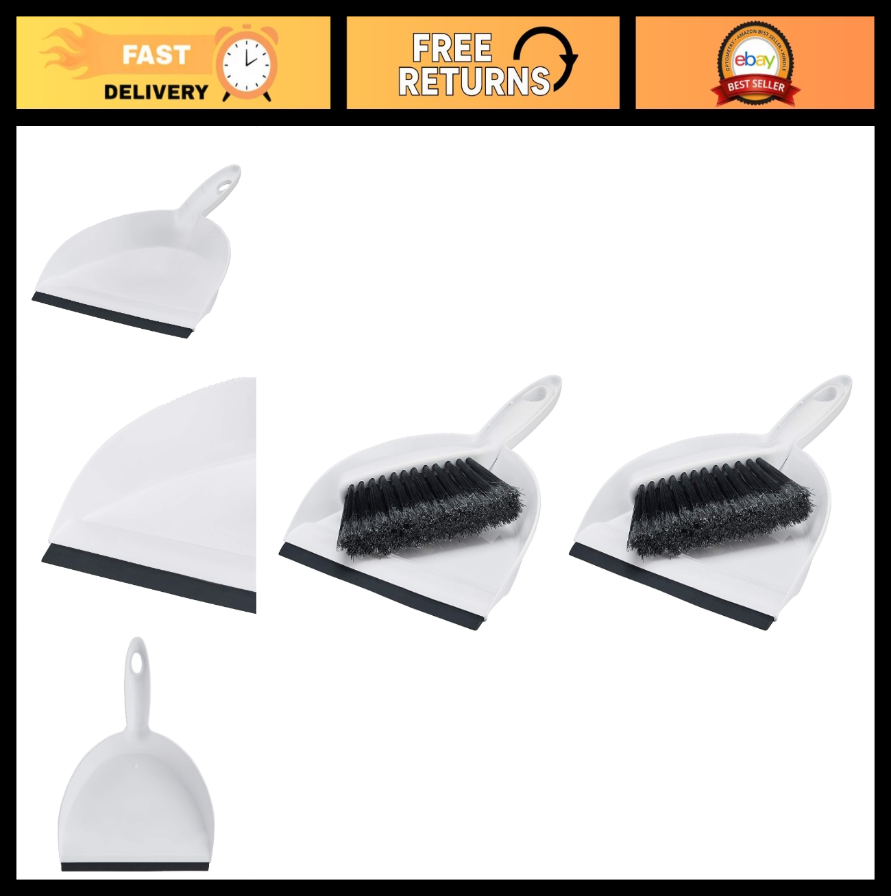 Mini Dustpan and Brush Set - Portable Cleaning Tool for Indoor/Outdoor Use, Gray0